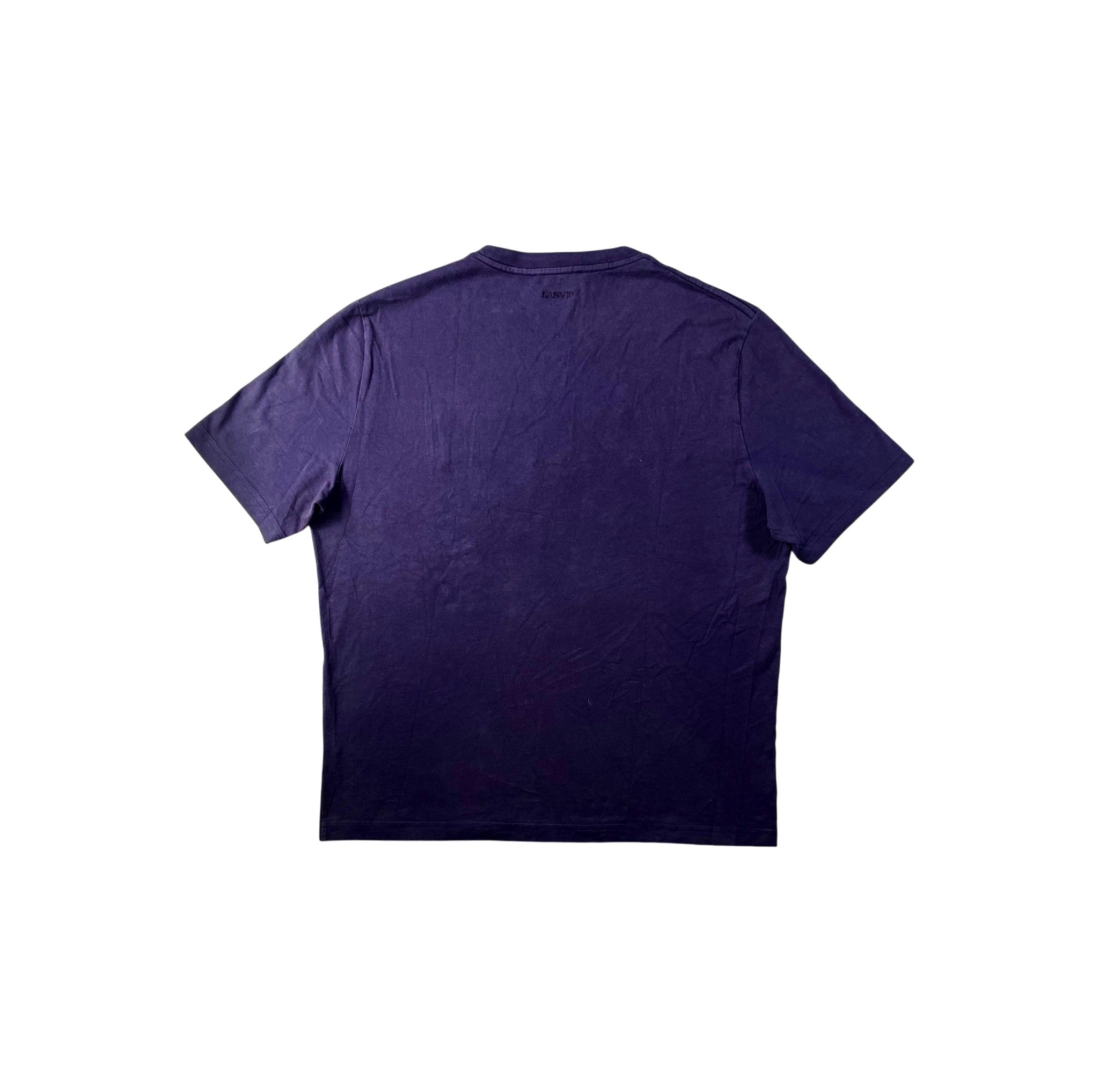 Lanvin Chest Logo Purple Tee