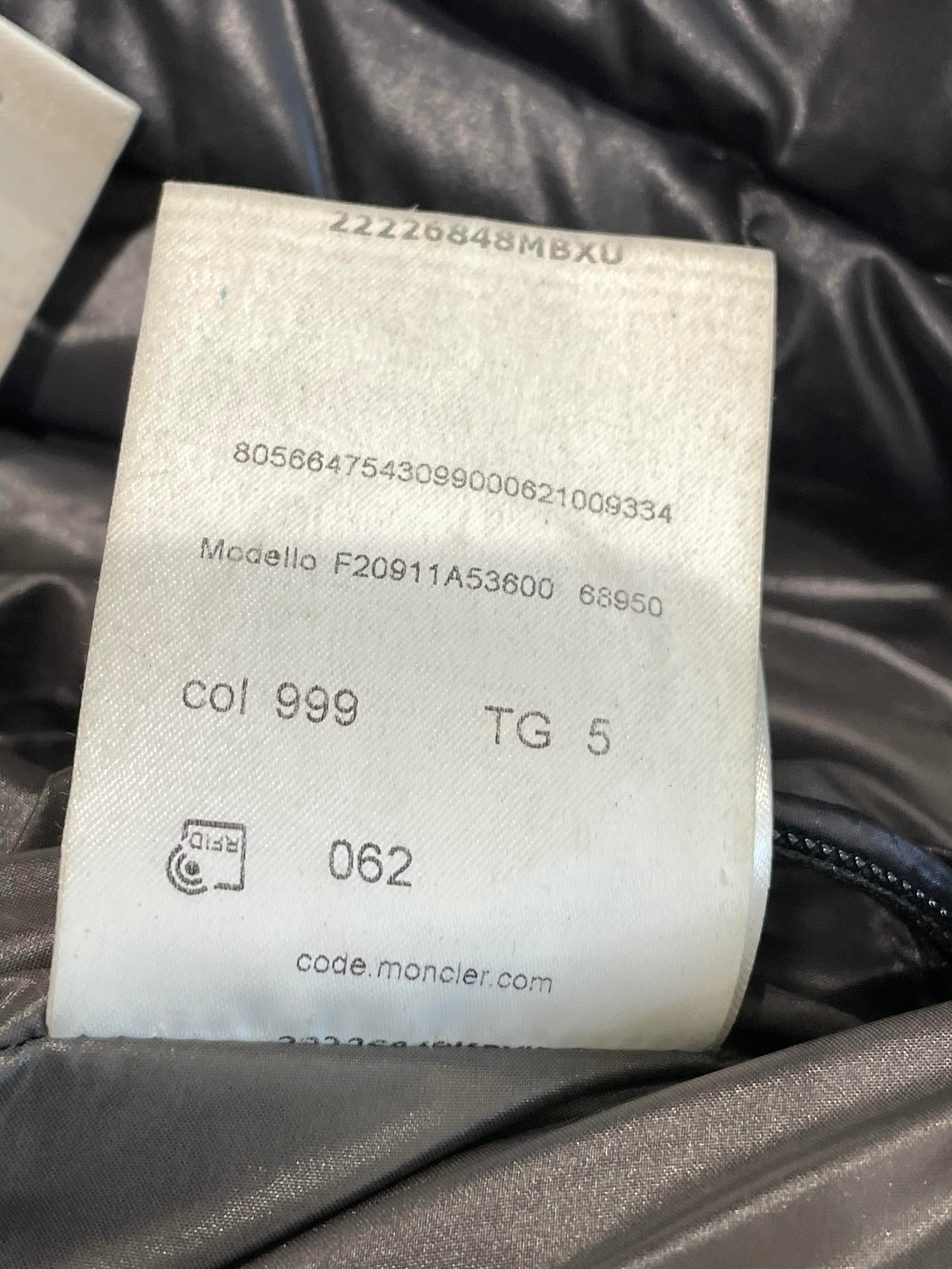 Moncler "Maya" Black Puffer Coat