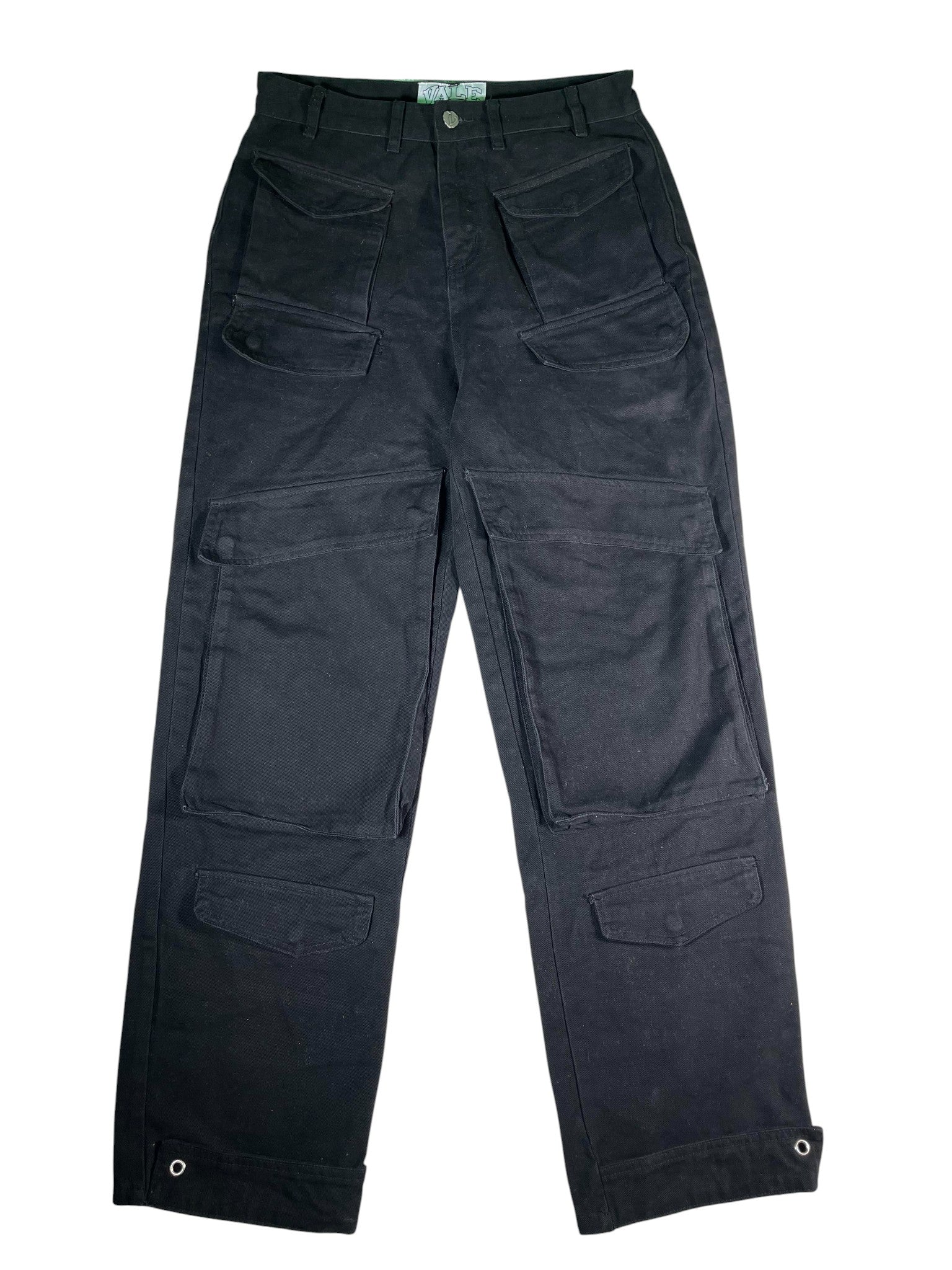 Vale Black Black Cargo Pants
