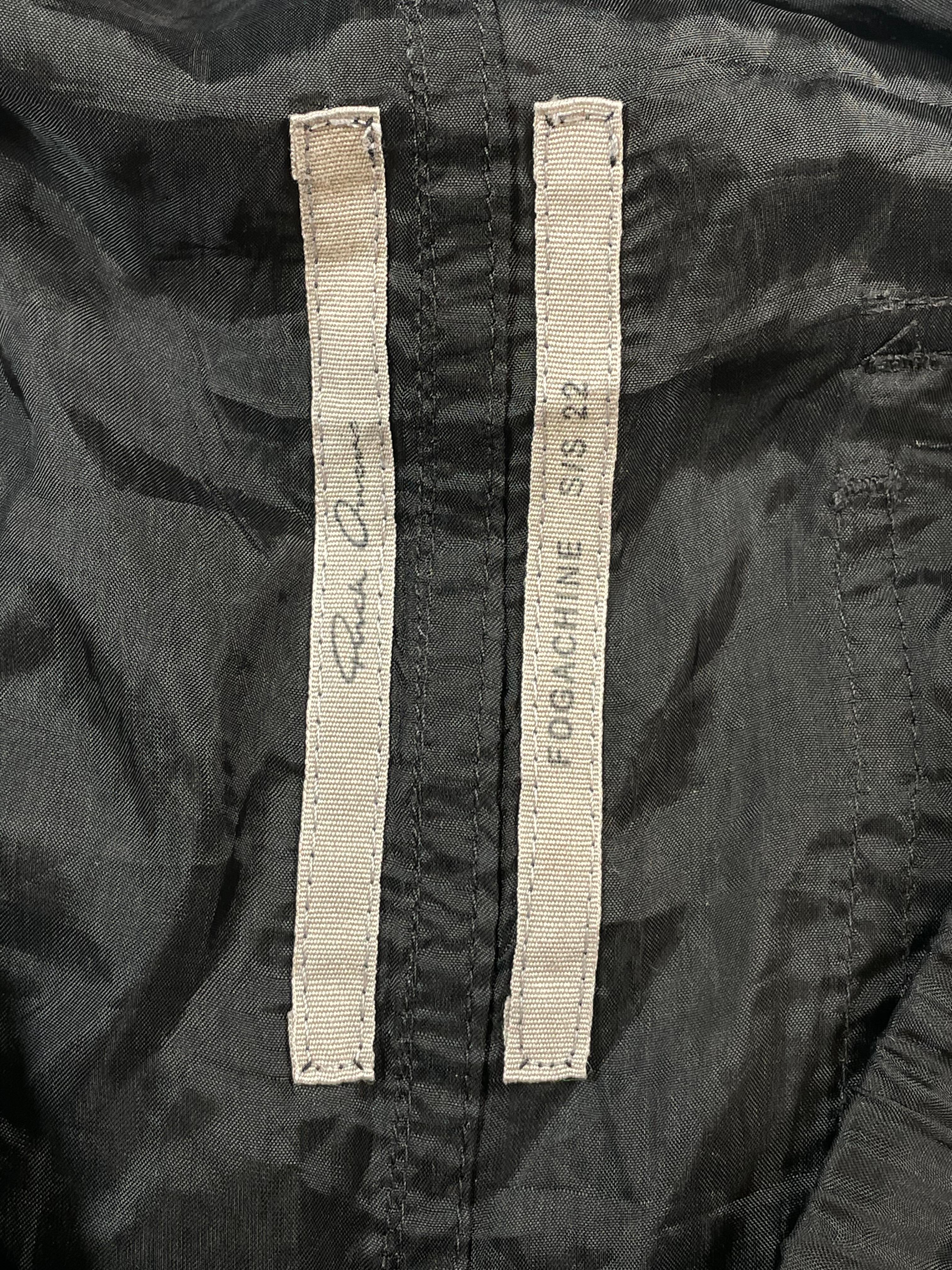 Rick Owens Bauhaus Nylon Black Cargos