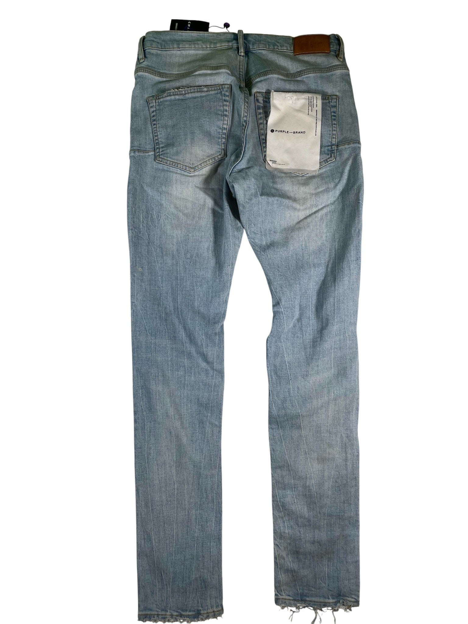 Purple Brand Knee Blowout Light Wash Jeans