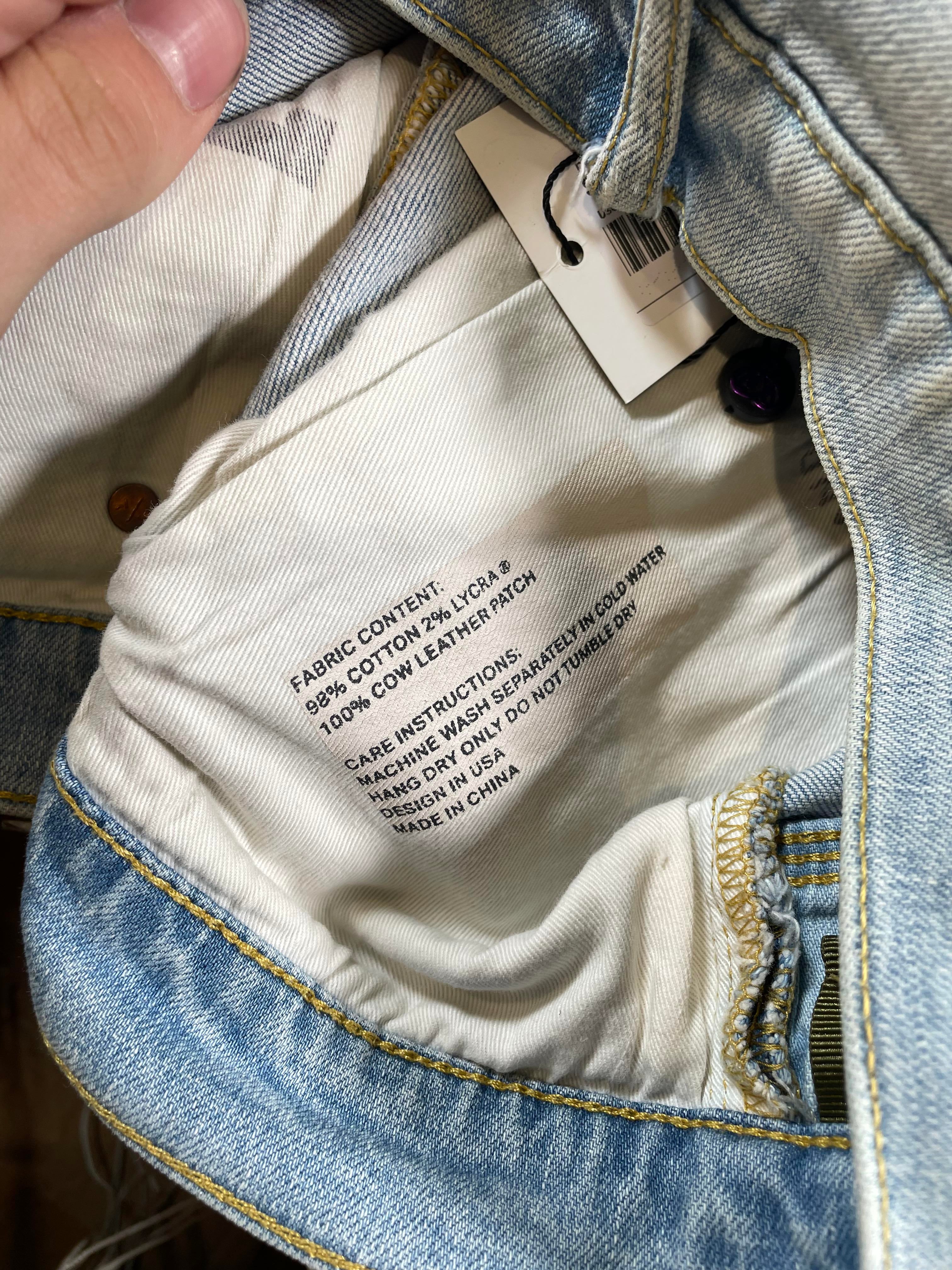 Purple Brand Knee Blowout Light Wash Jeans