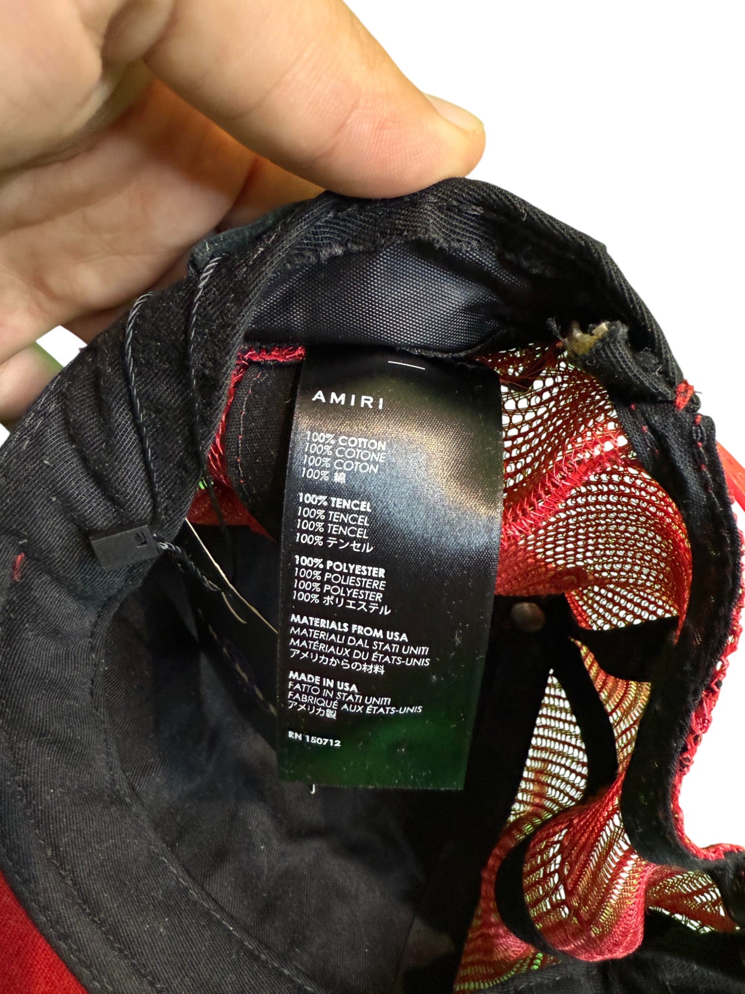 Amiri "Wild Ones" Red Trucker Cap