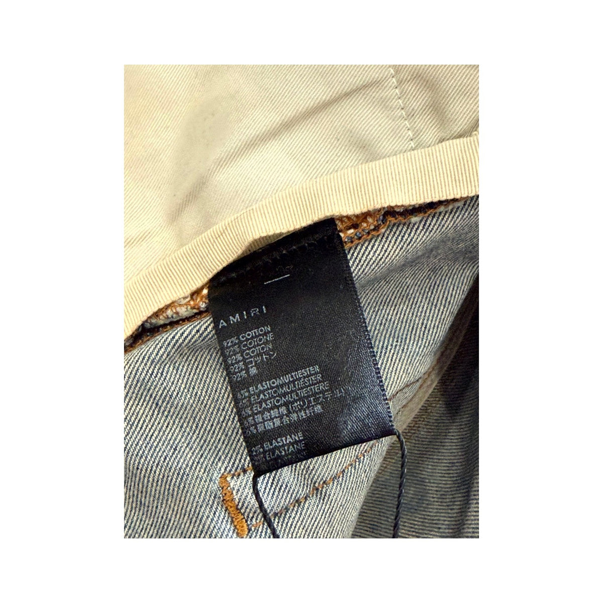 Amiri Thrasher Rip Light Wash Jeans