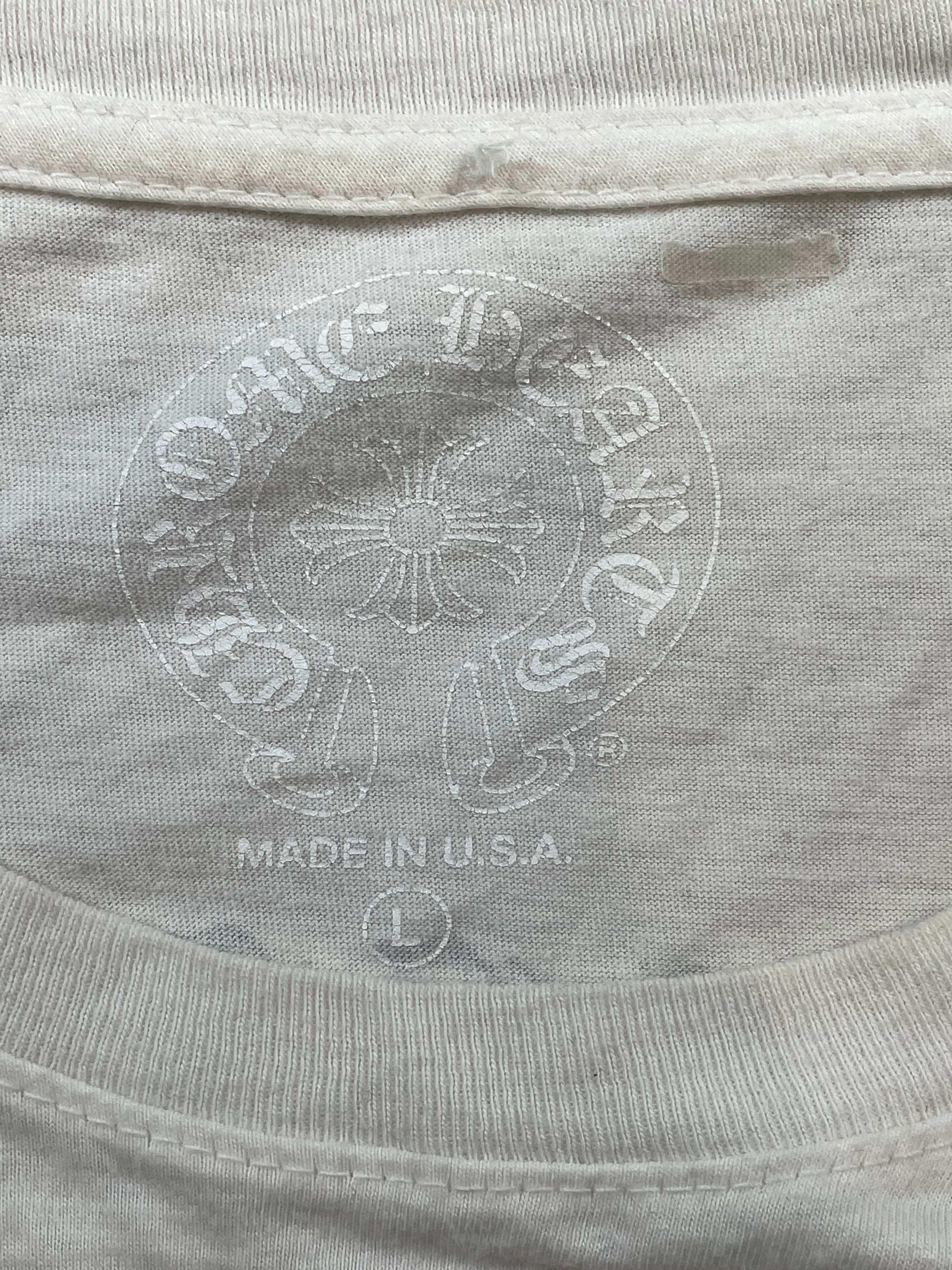 Chrome Hearts Red Hollywood Plus White Tee