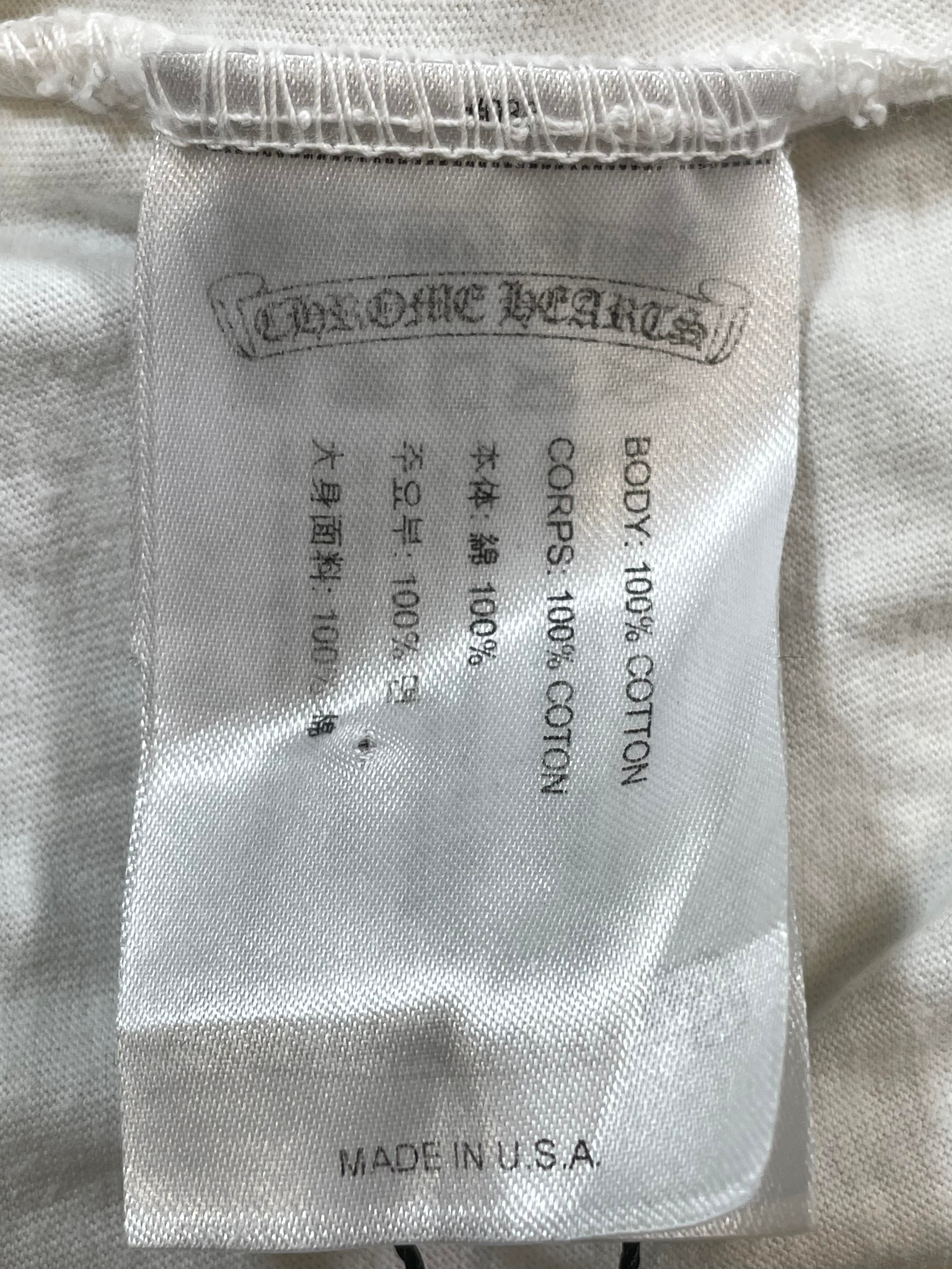 Chrome Hearts Red Hollywood Plus White Tee