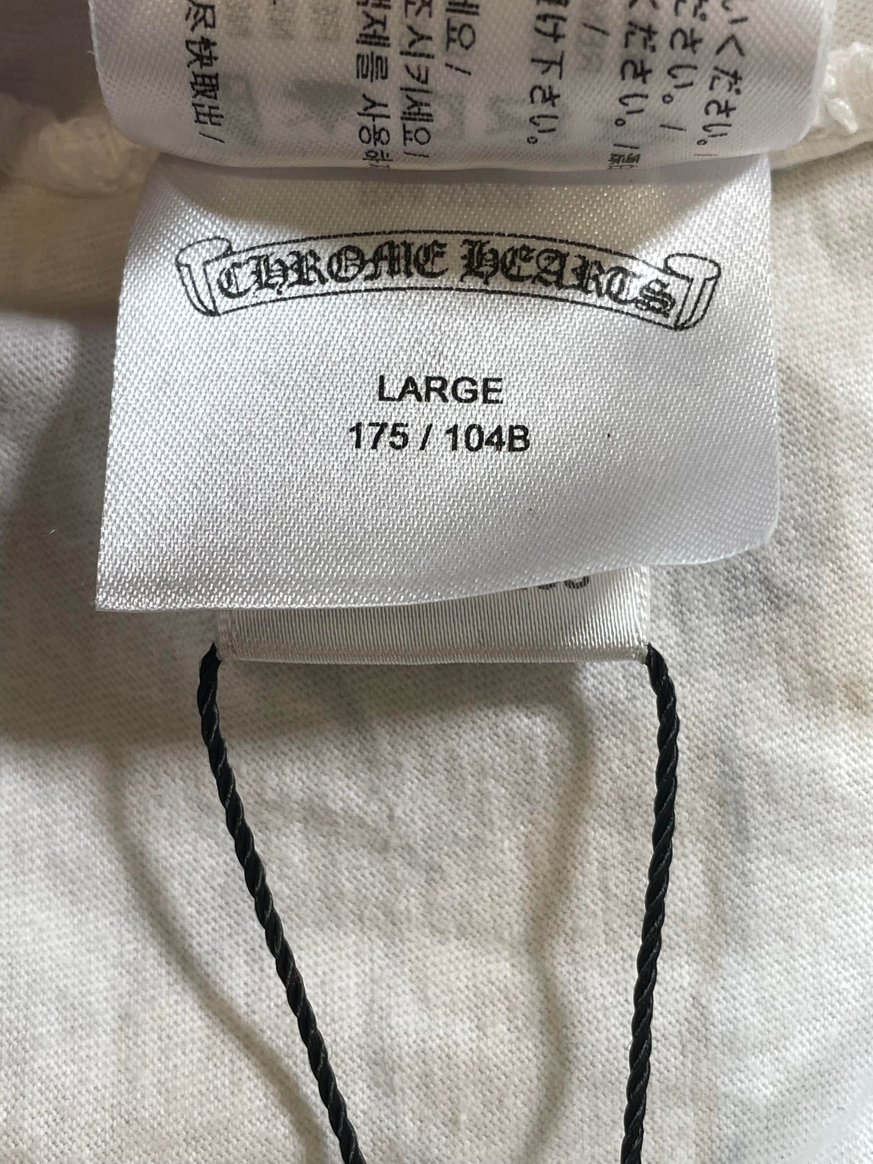 Chrome Hearts Red Hollywood Plus White Tee