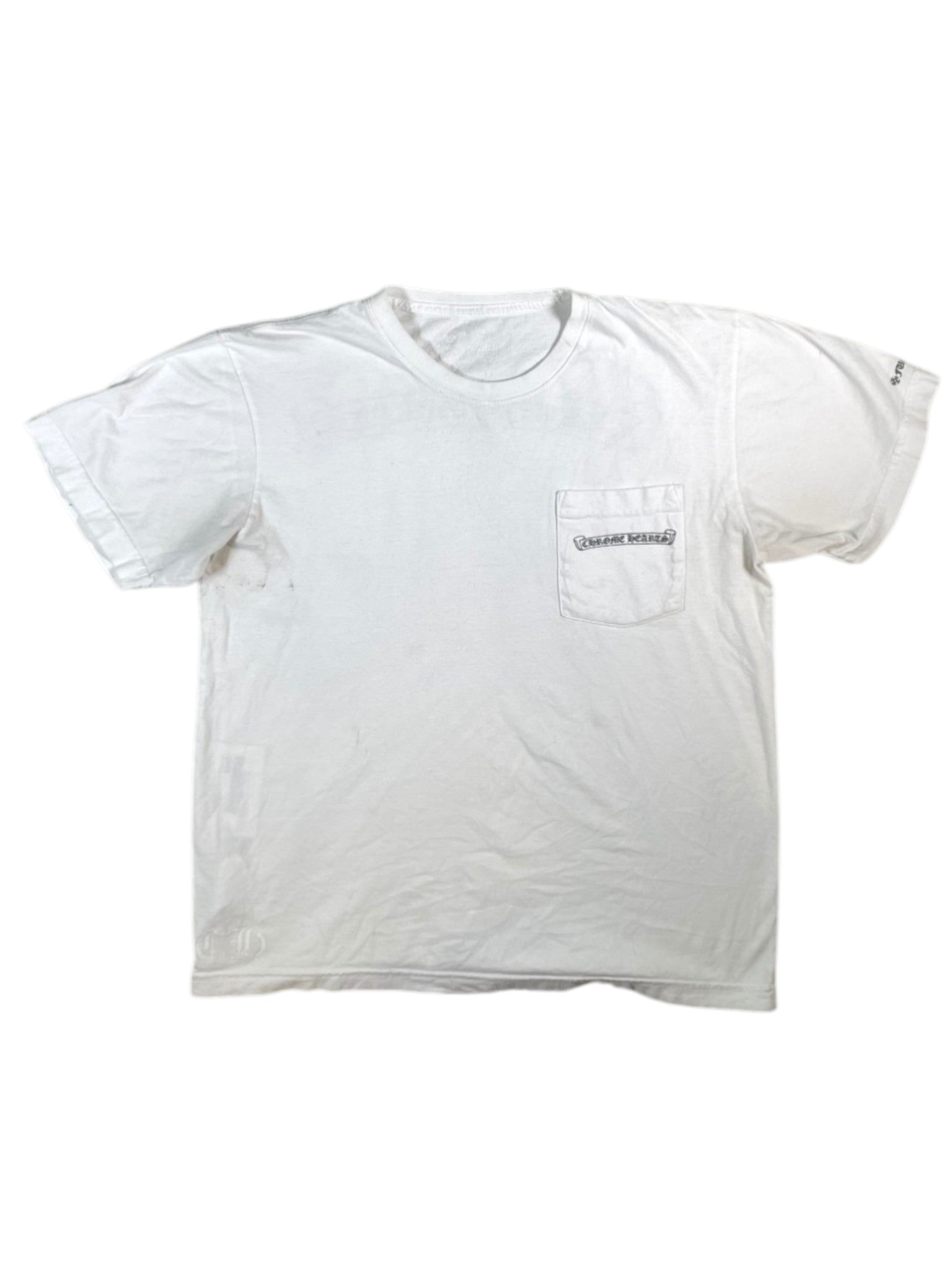 Chrome Hearts Scroll Logo White Tee