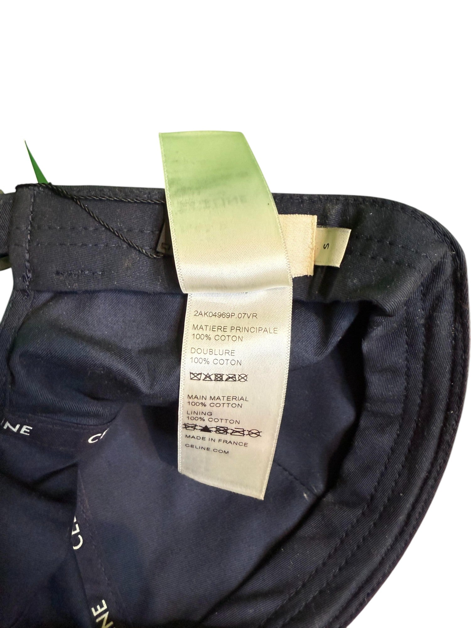 Celine College Baseball Navy & Red Cream Cap