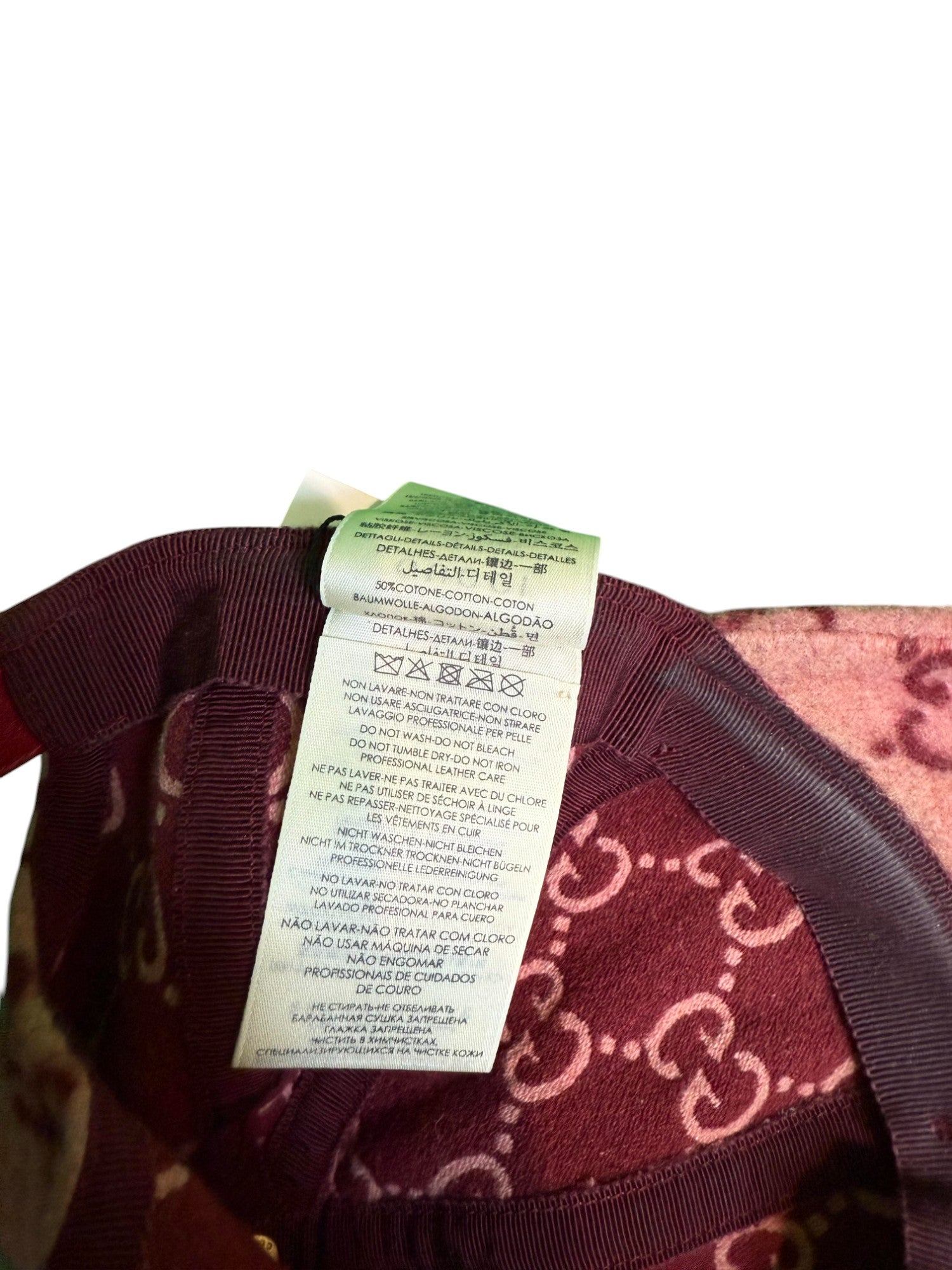Gucci Felt Monogram Pink Hat