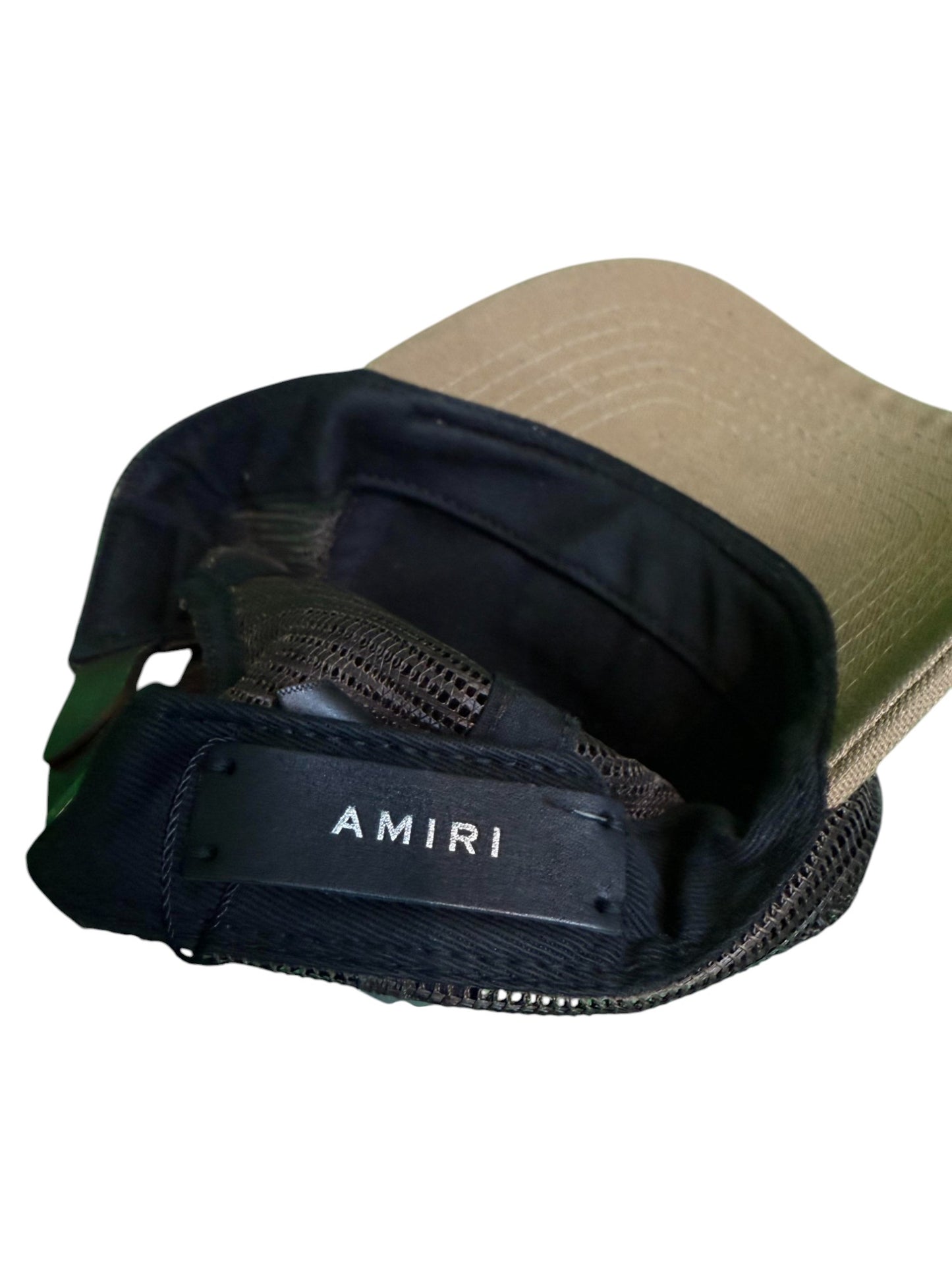 Amiri Core Logo Tan Trucker Cap