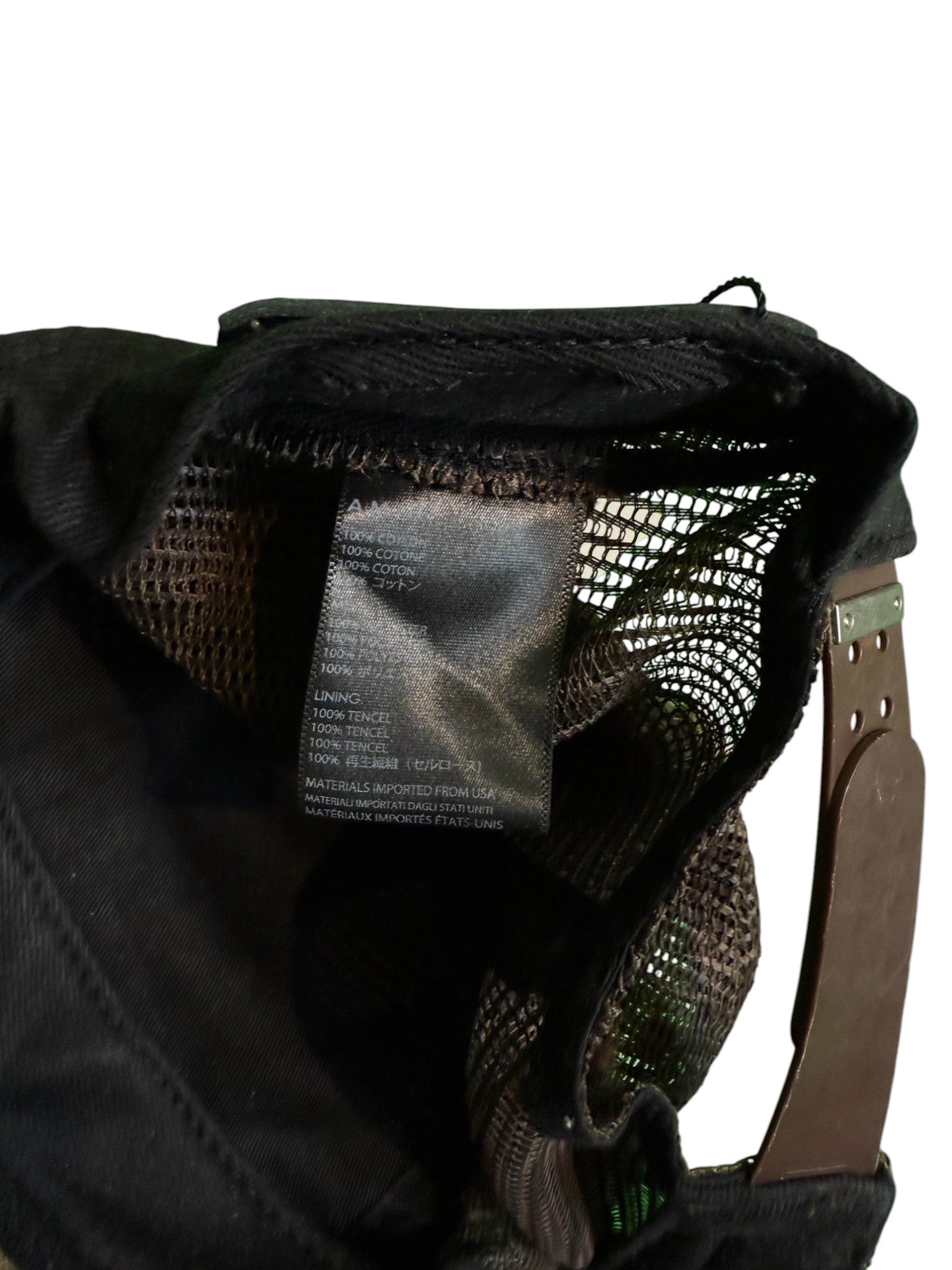 Amiri Core Logo Tan Trucker Cap