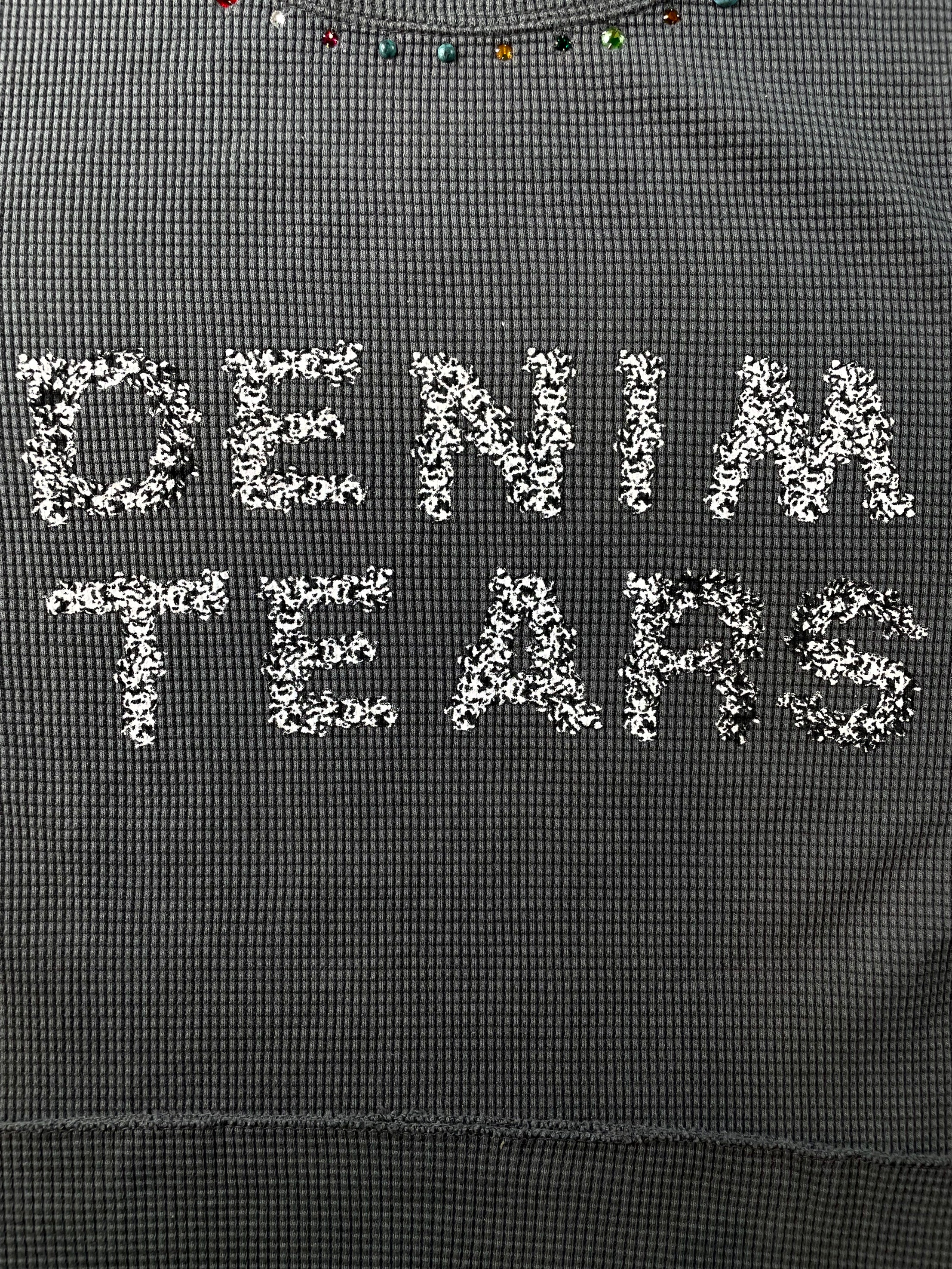 Denim Tears Rhinestone Thermal Grey Sweatshirt