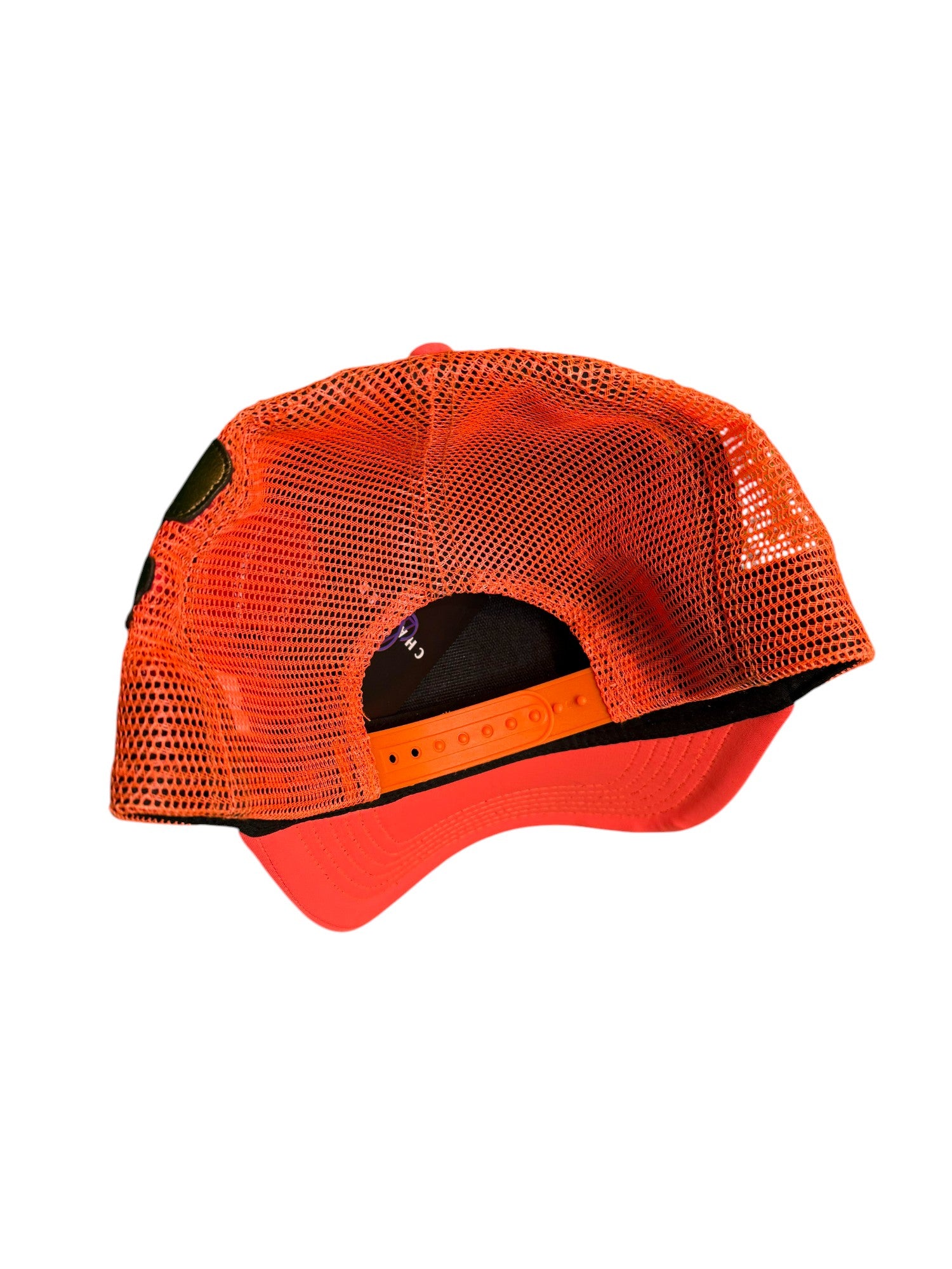 Bossi Skull Patch Trucker Orange & Pink Cap