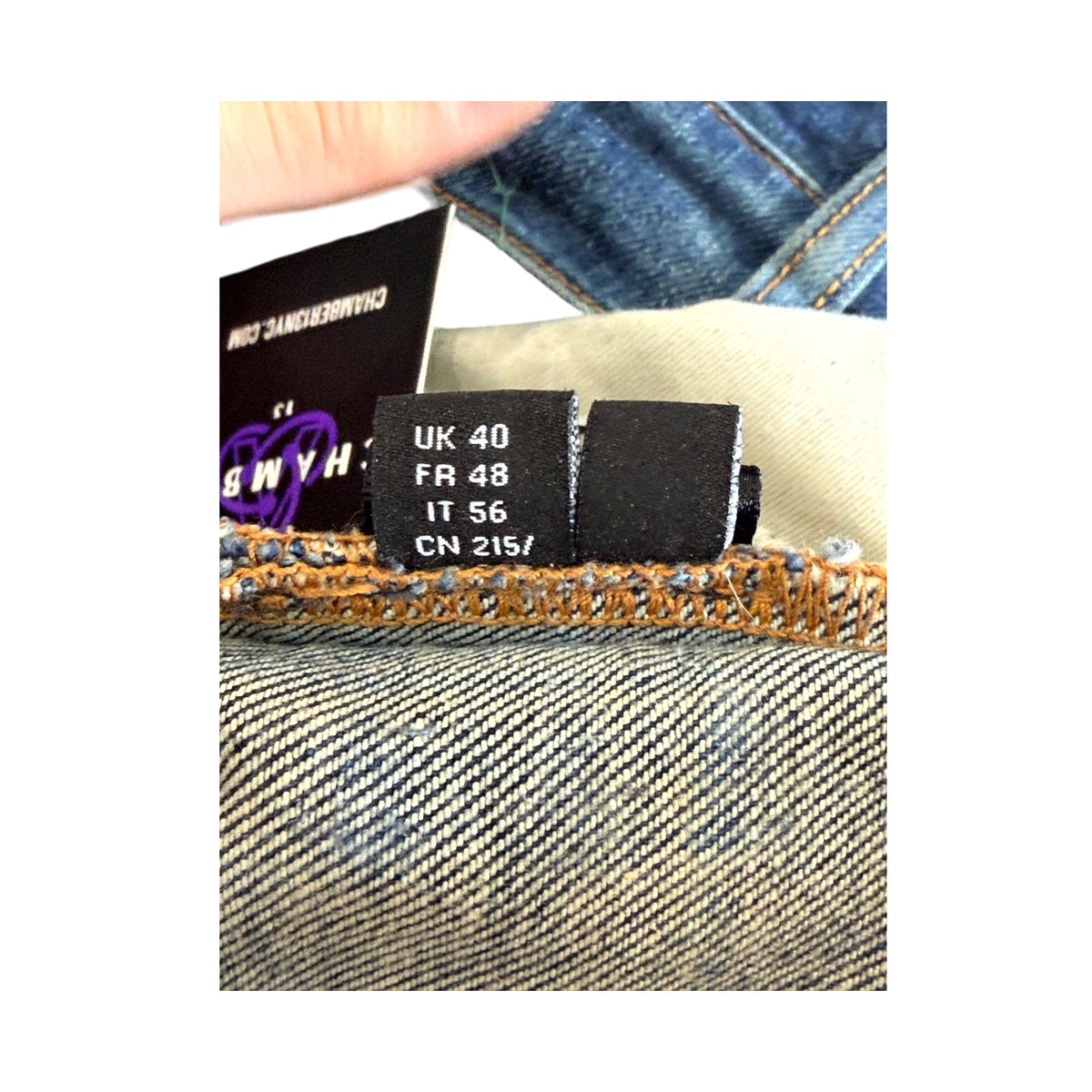 Amiri Deep Classic Purple Old English Blue Jeans