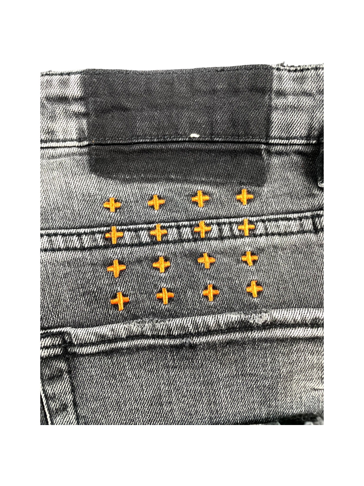 Ksubi Writing Ripped Black Wash Jeans