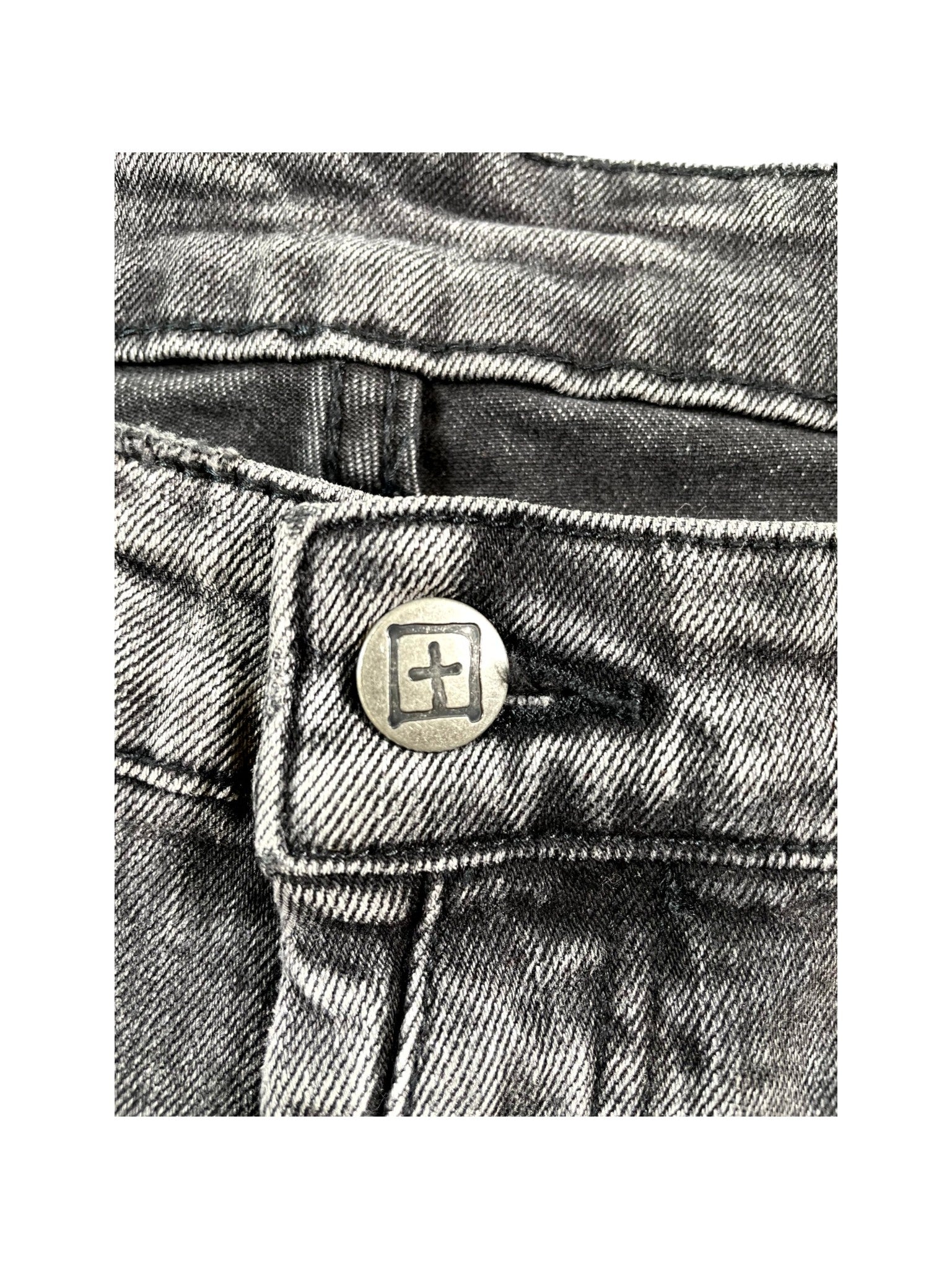 Ksubi Writing Ripped Black Wash Jeans