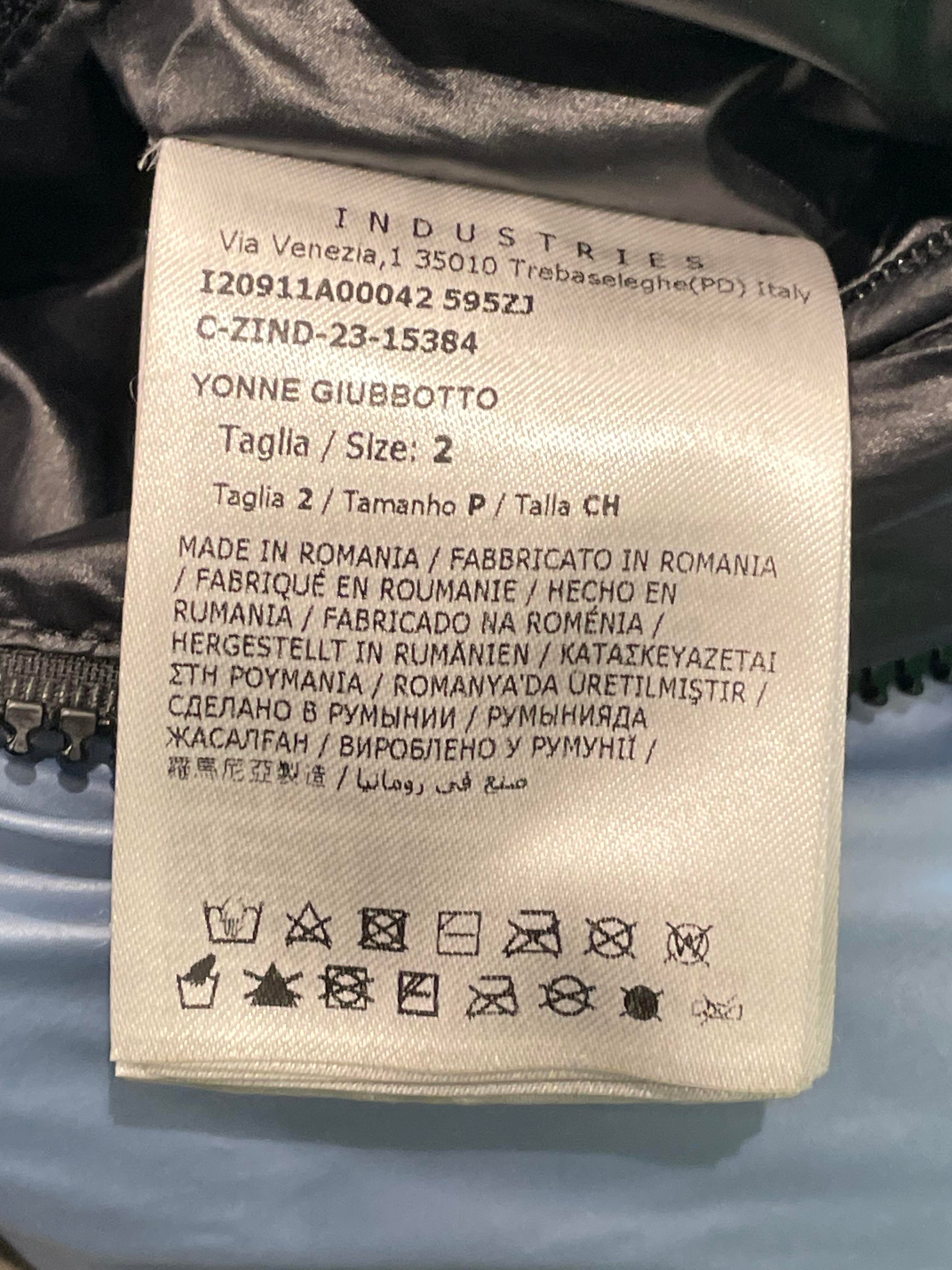 Moncler Blue & Black Puffer Coat Kids