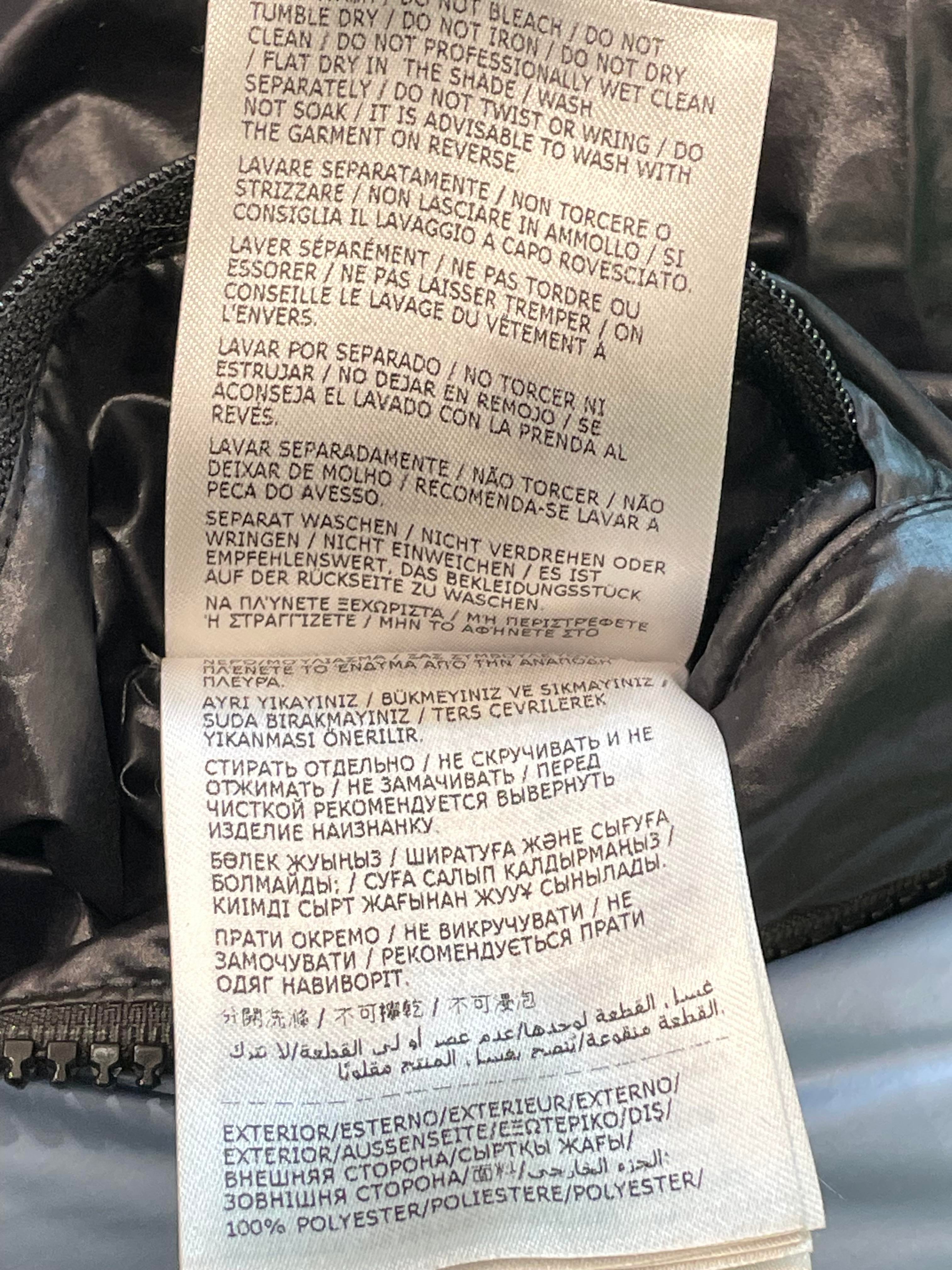 Moncler Blue & Black Puffer Coat Kids