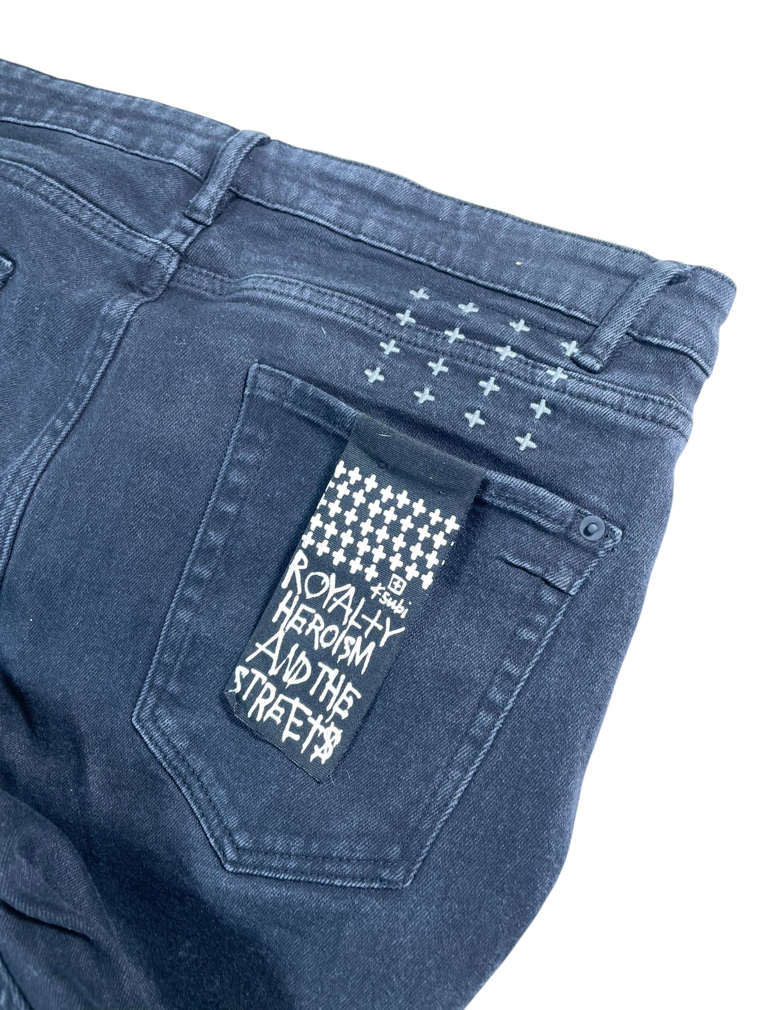 Ksubi Black Wash Ripped Jeans