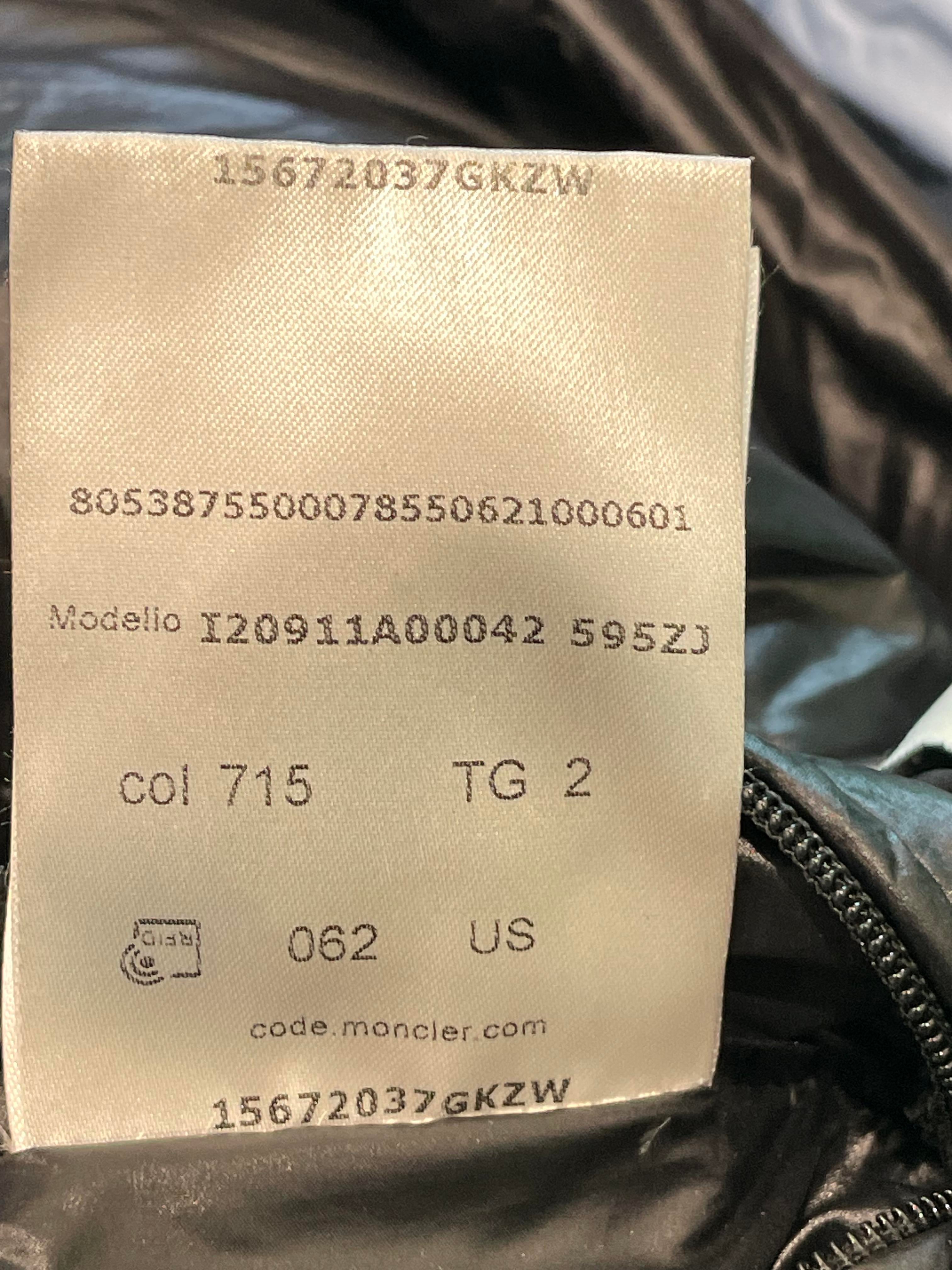 Moncler Blue & Black Puffer Coat Kids