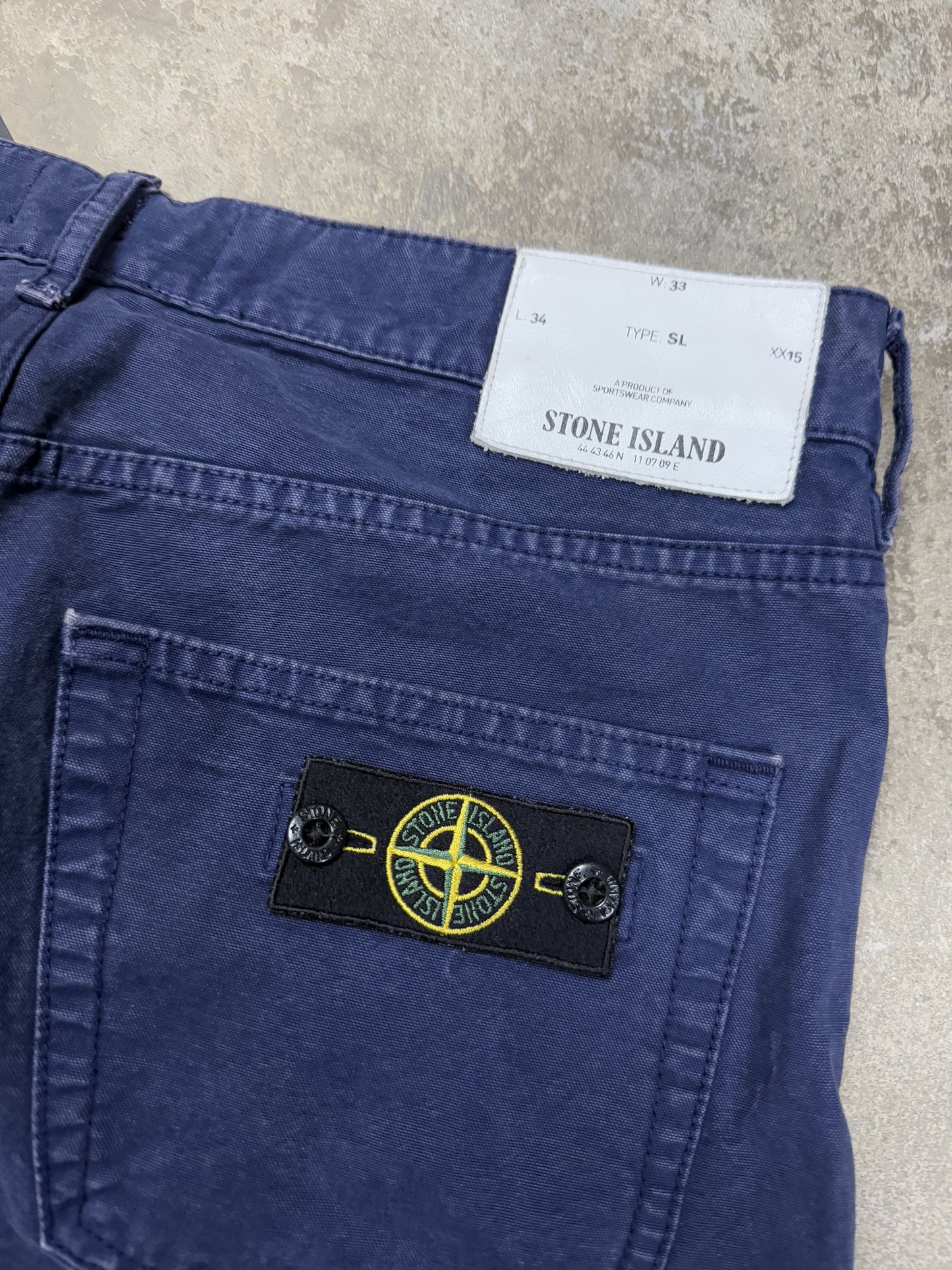 Stone Island Navy Jeans Used 34