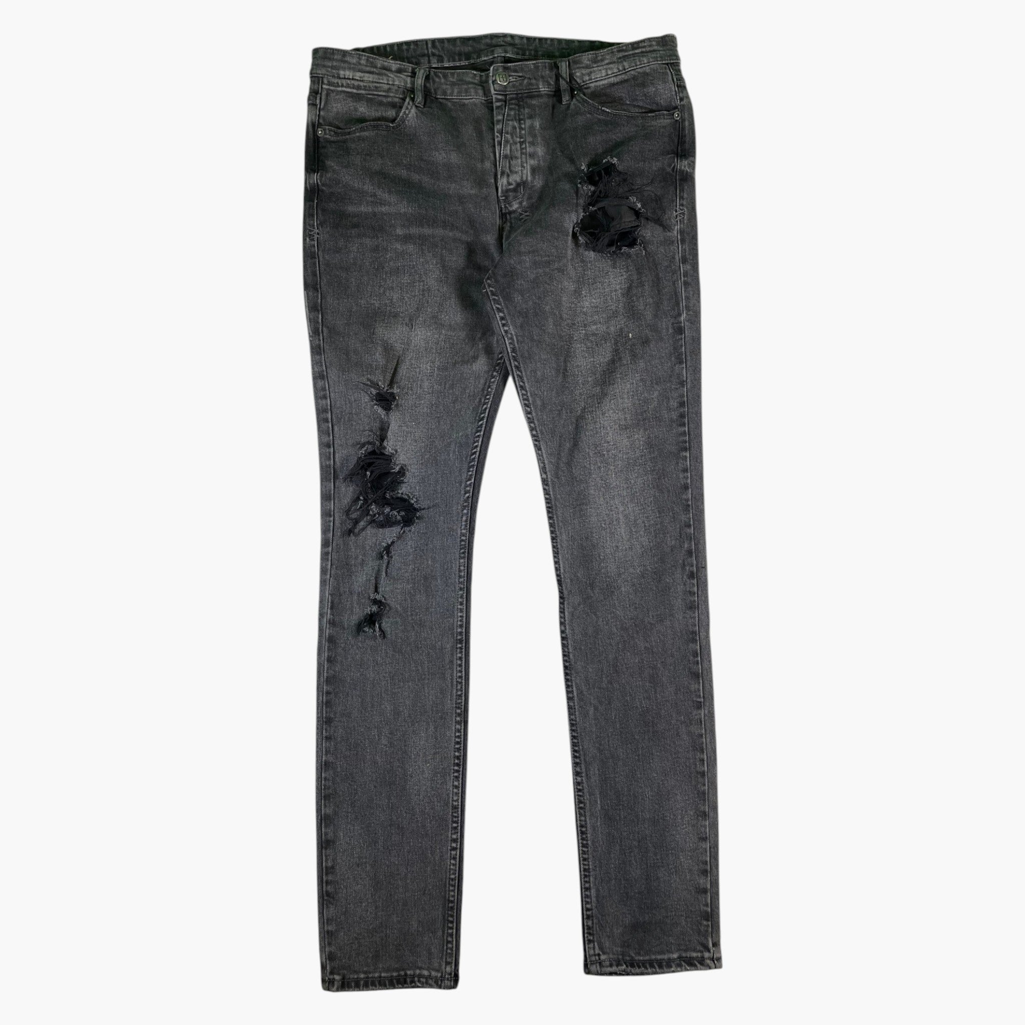 Ksubi Ripped (No Tag) Black Wash Jeans