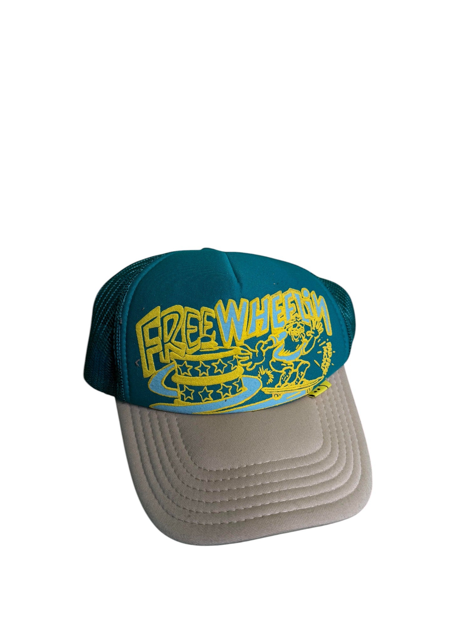 Kapital Teal & Tan Trucker Cap
