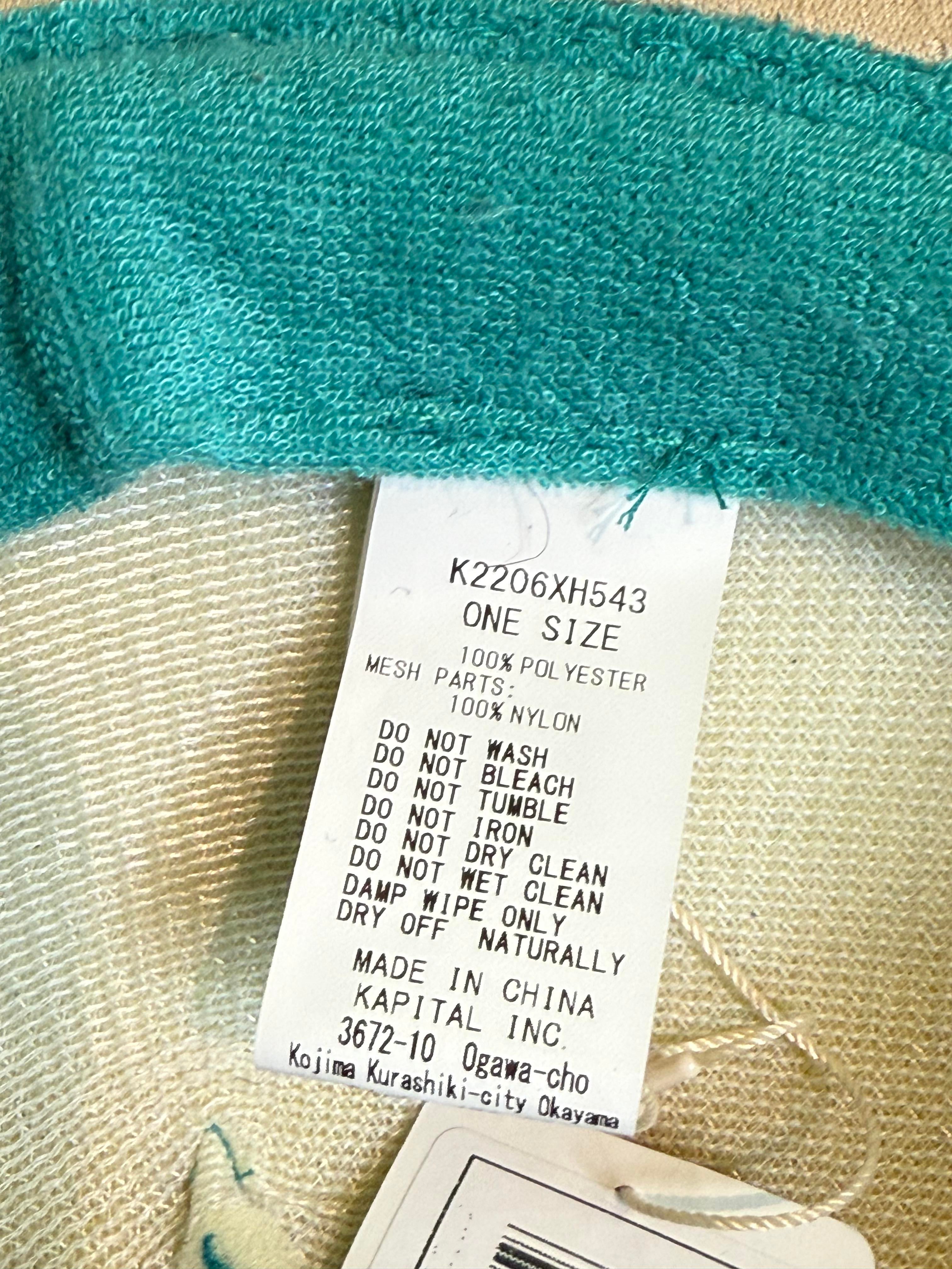 Kapital Teal & Tan Trucker Cap