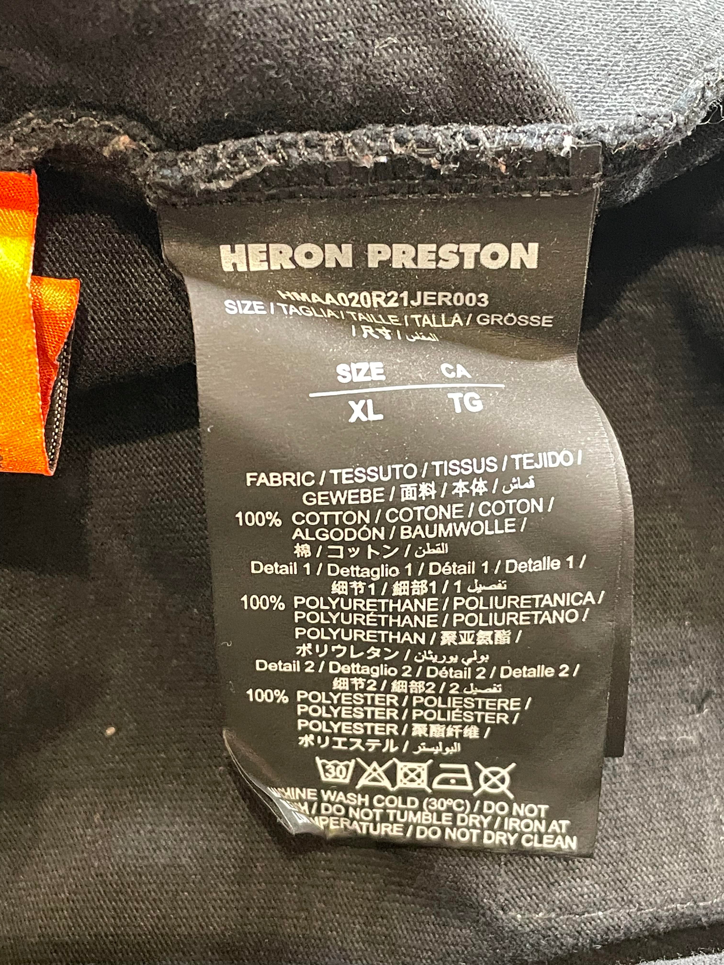 Heron Preston Black Swan Pink & Green Tee