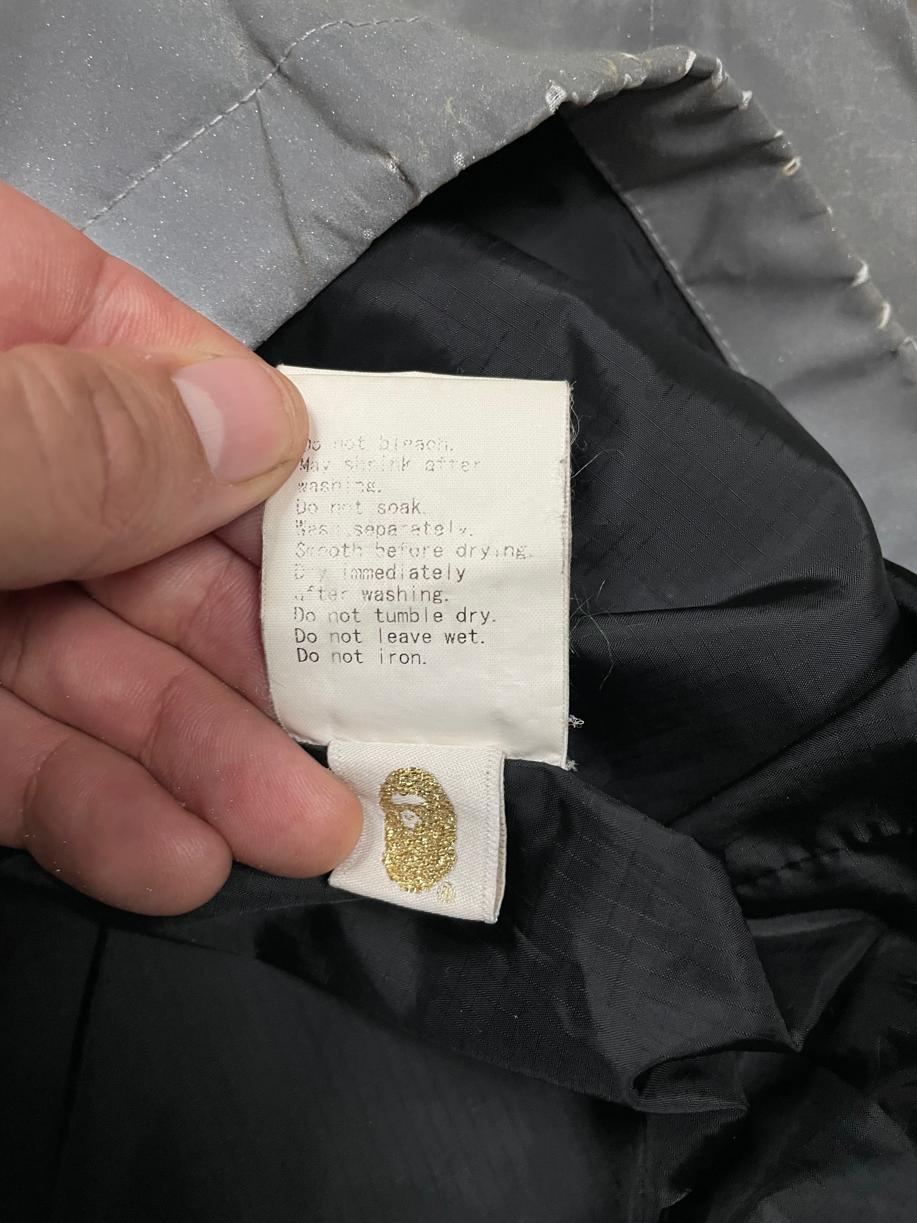 Bape Reflective Zip Up Medium Used