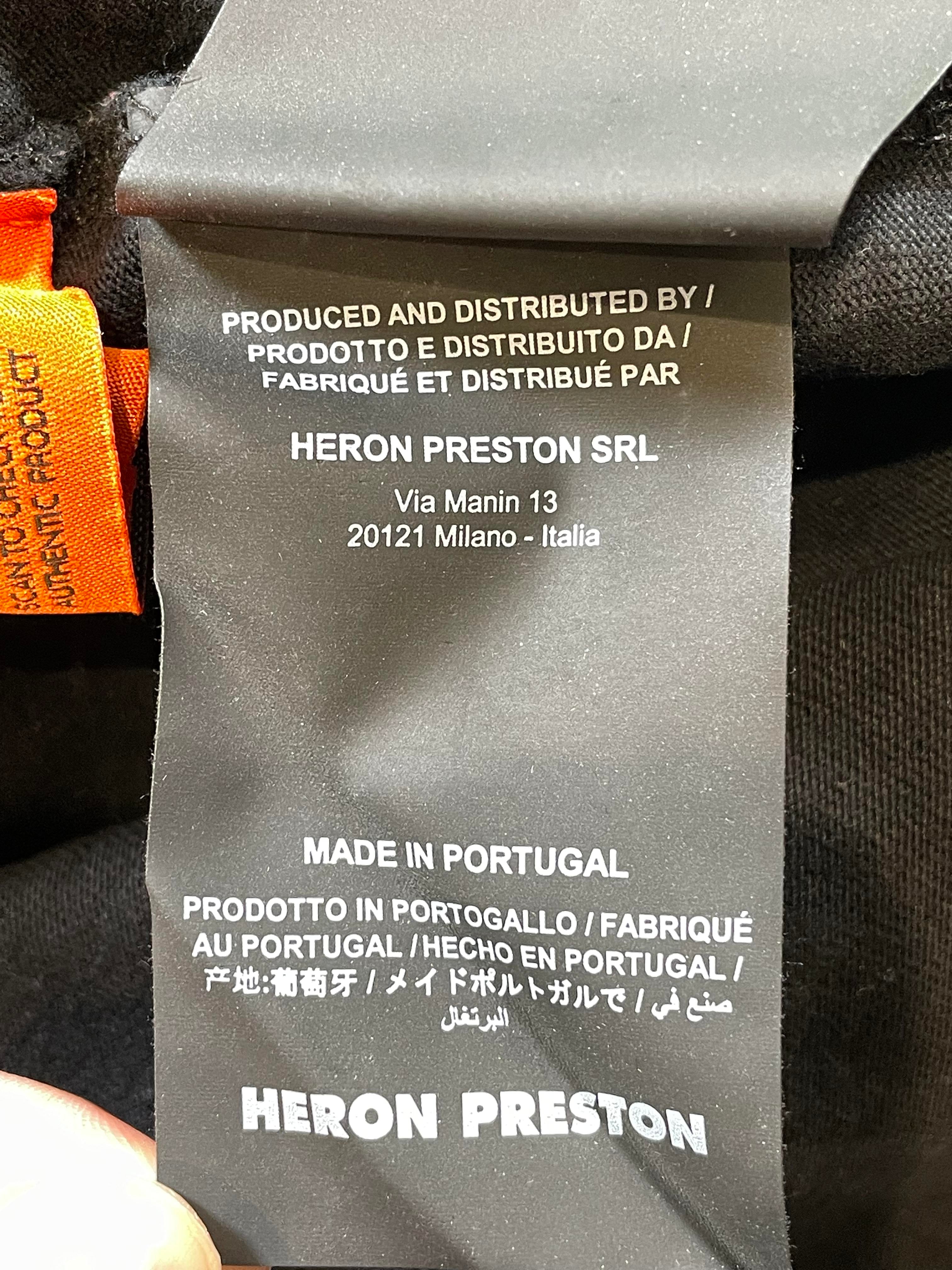 Heron Preston Black Swan Pink & Green Tee