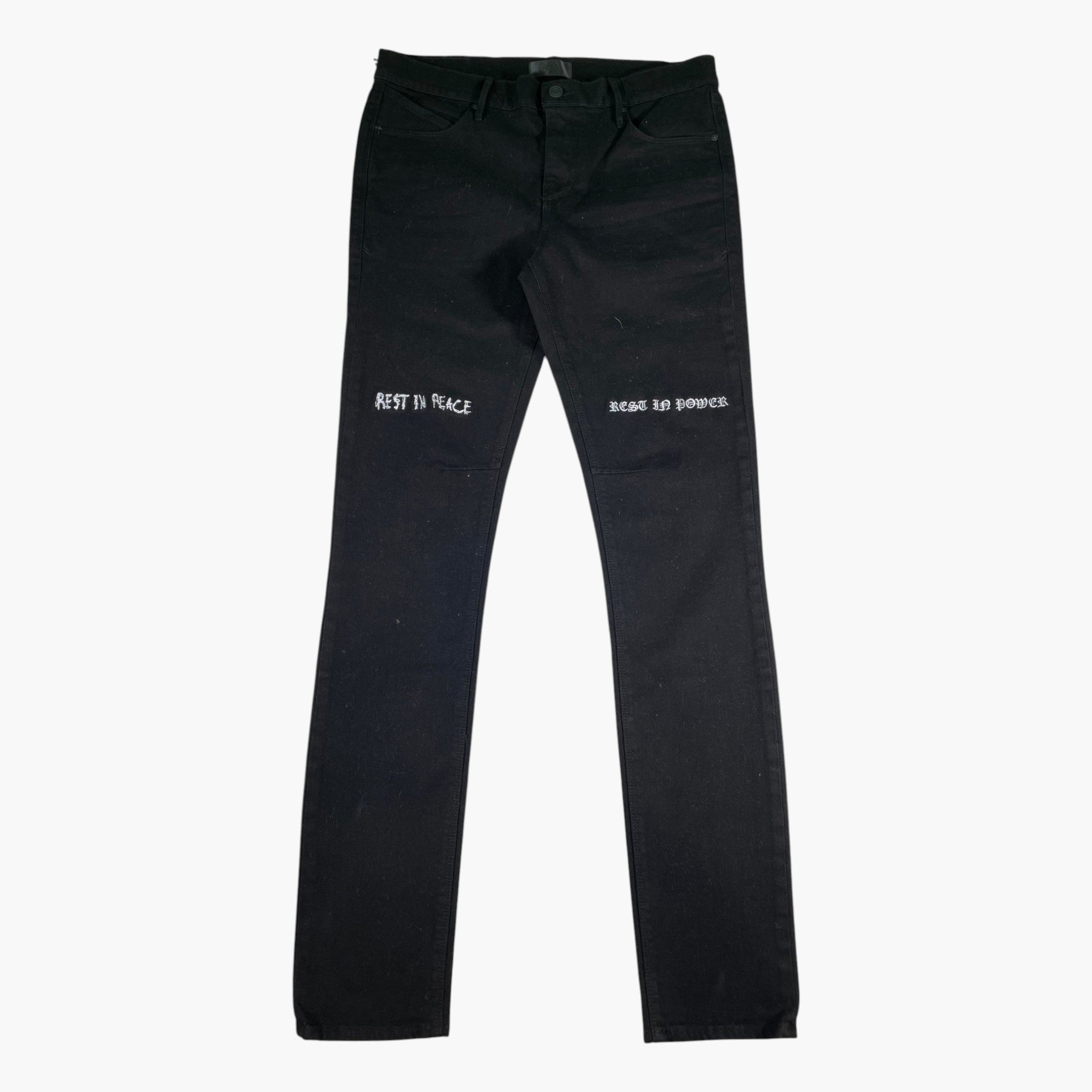RTA Rest In Power Black Jeans