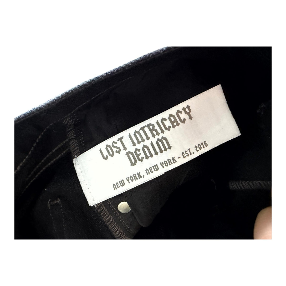Lost Intricacy Rhinestone Black Jeans