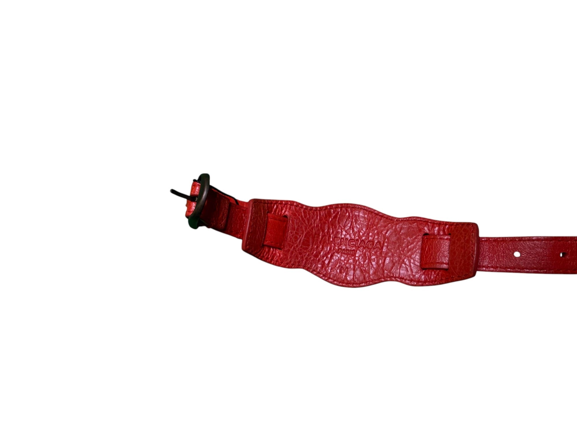 Balenciaga Agneau Arena Orange Bracelet