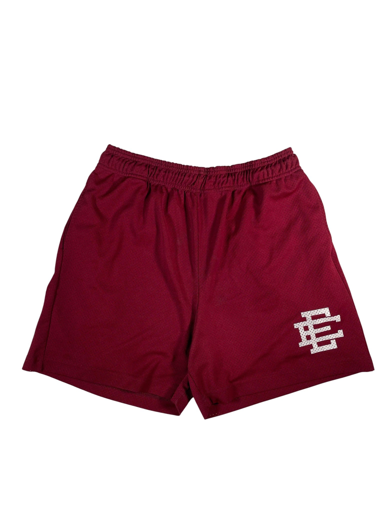 Eric Emanuel Maroon & White Shorts