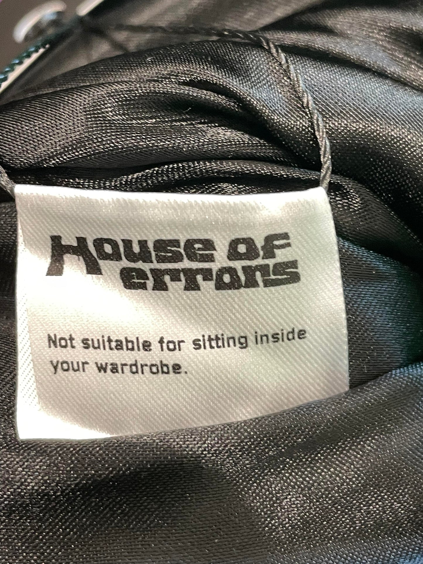 House Of Errors "Eye" Black Puffer Vest