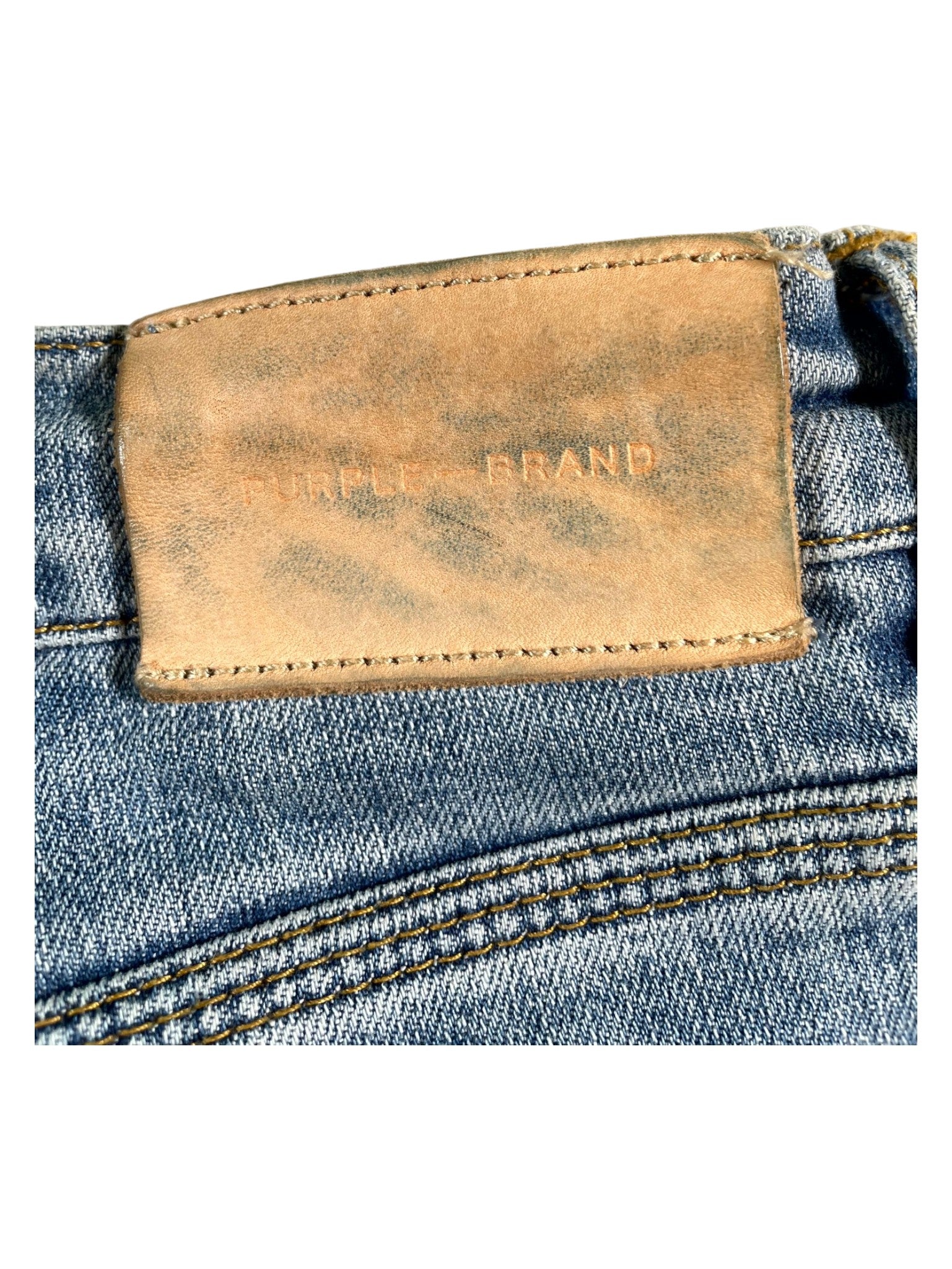 Purple Brand Distressed Light Wash Jeans