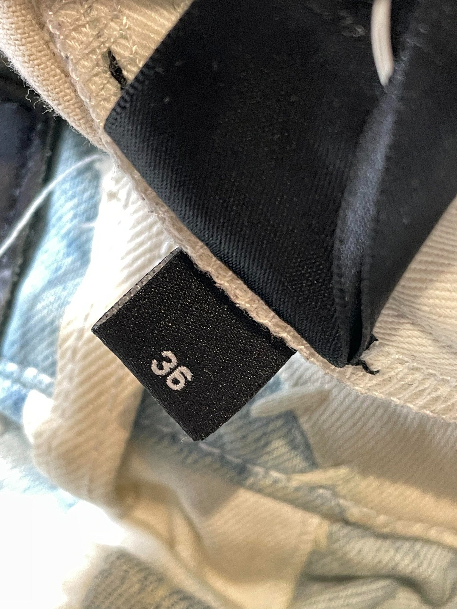 Amiri Light Wash Patchwork Jeans