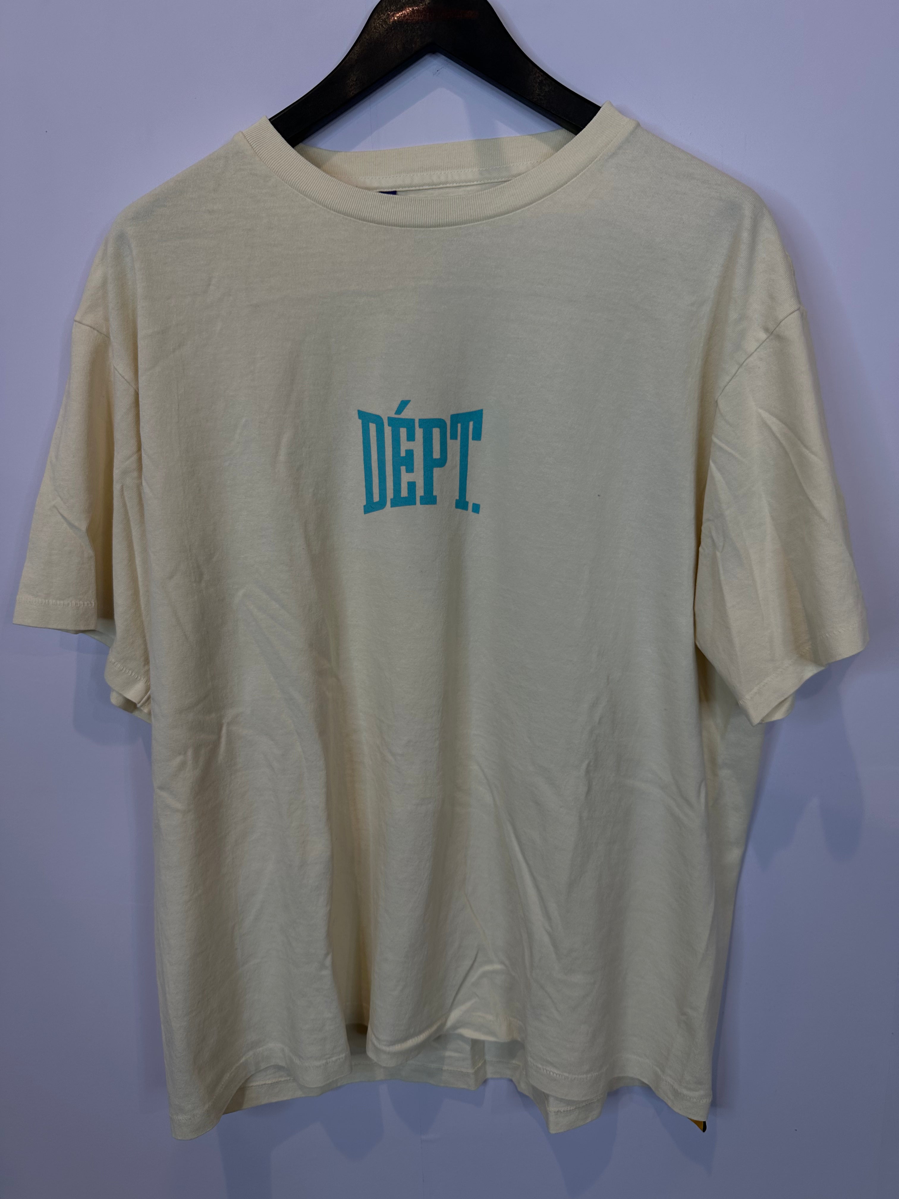 Gallery Dept Tee Cream Teal New With Tags Medium