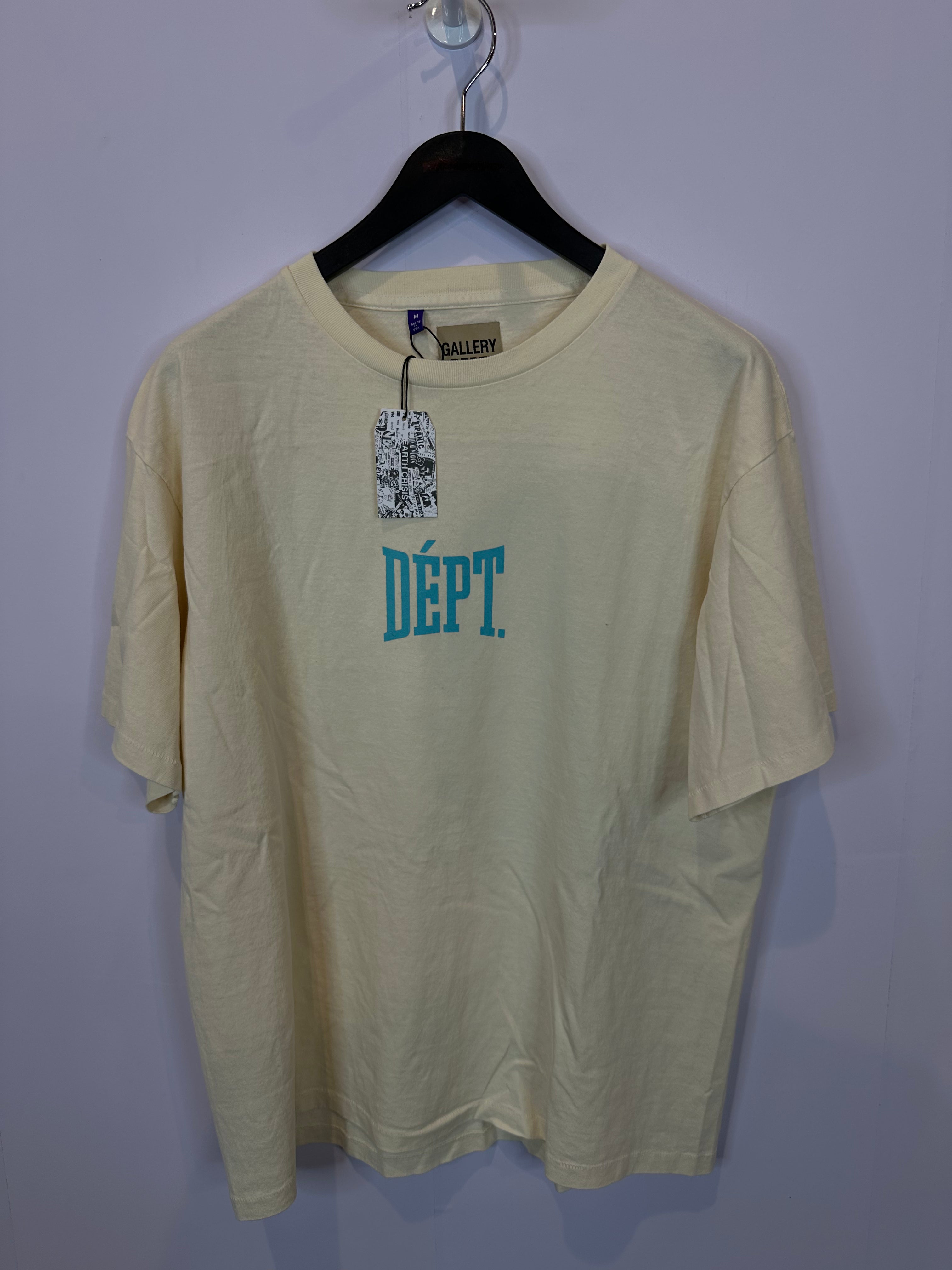 Gallery Dept Tee Cream Teal New With Tags Medium