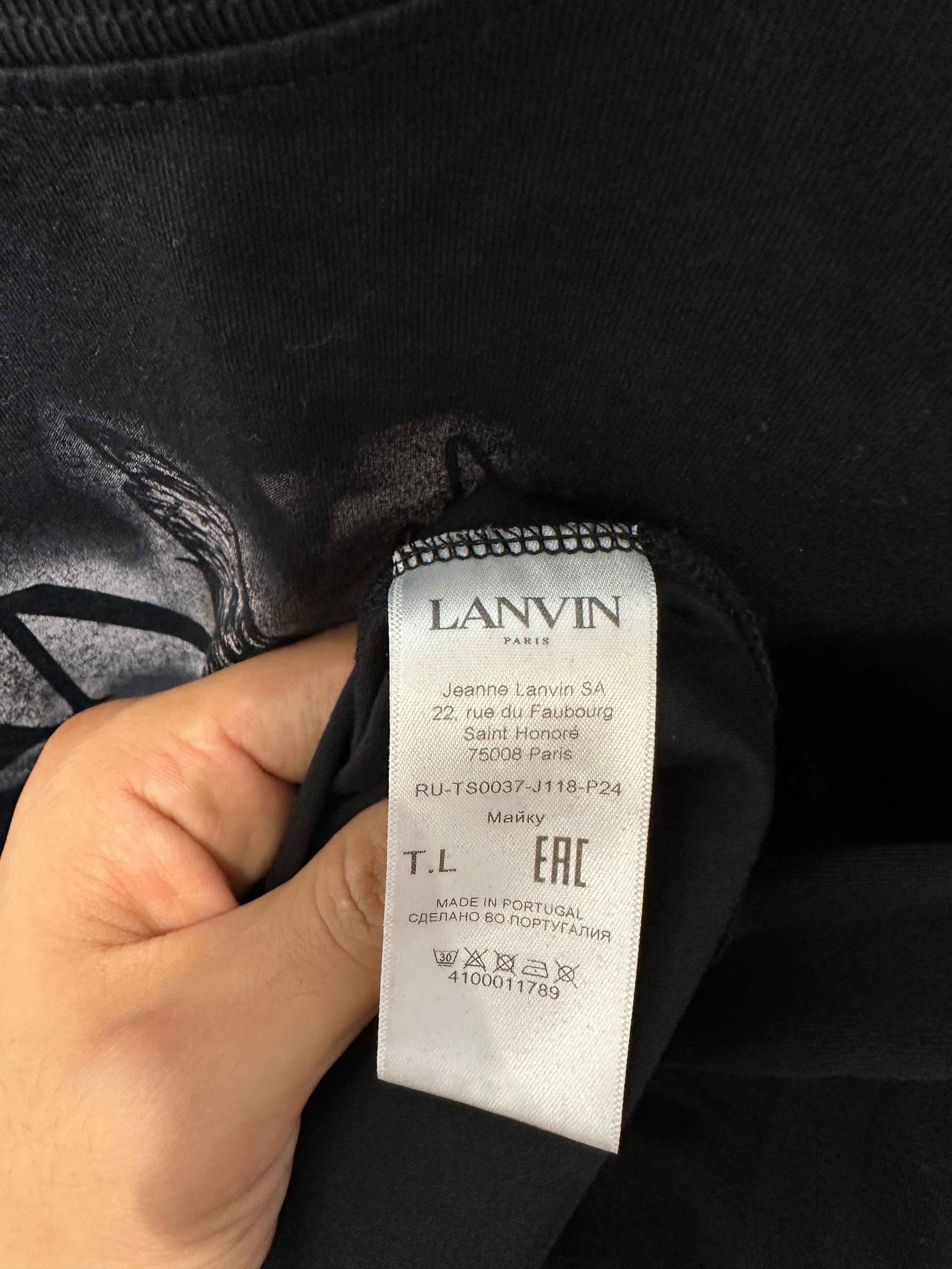 Lanvin x Future Tee Black Eagle New With Tags Large