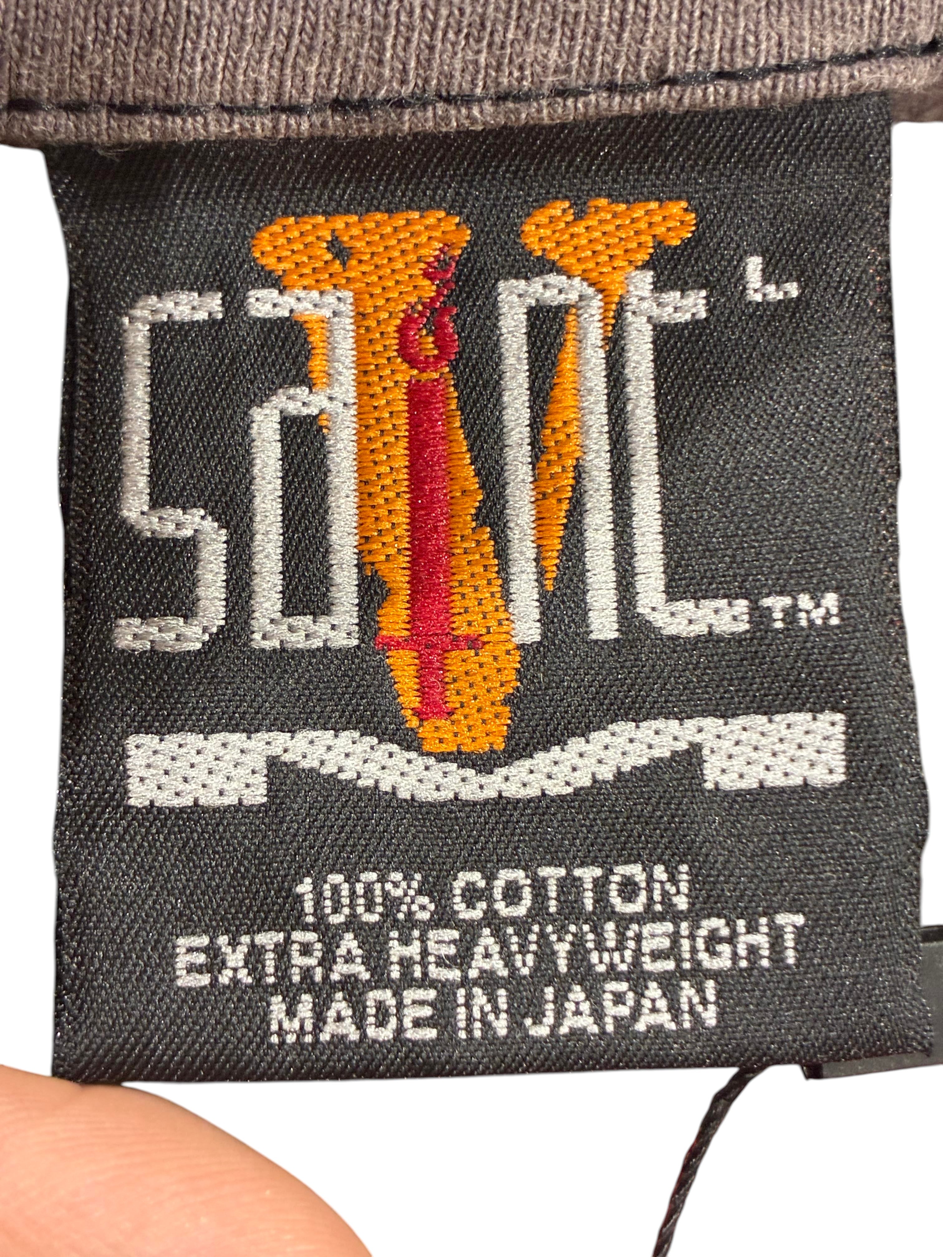 Saint Mxxxxxx x Vlone Love & Hate Grey Long Sleeve Tee