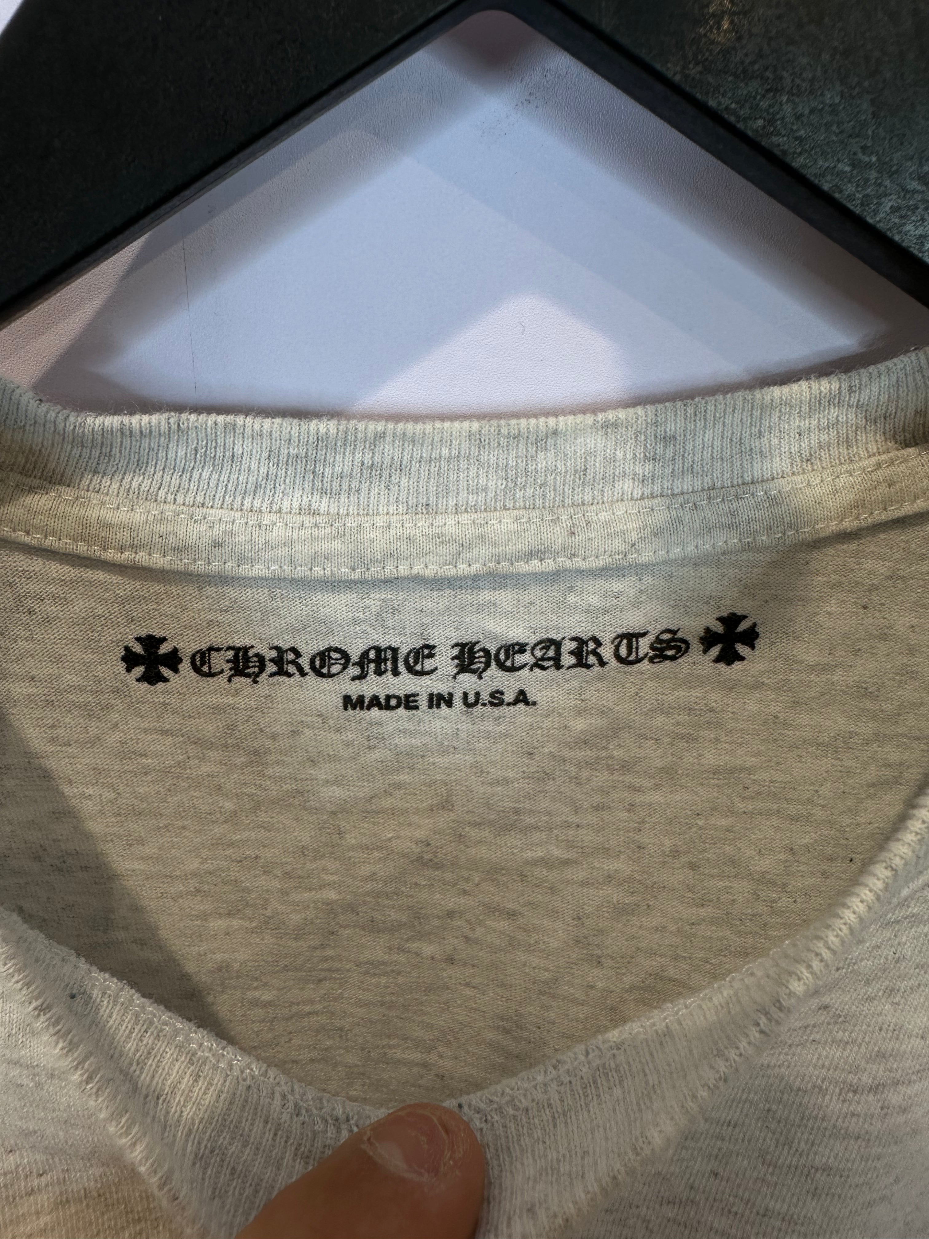 Chrome Hearts Matty Boy Grey Nuke Tee Used Medium