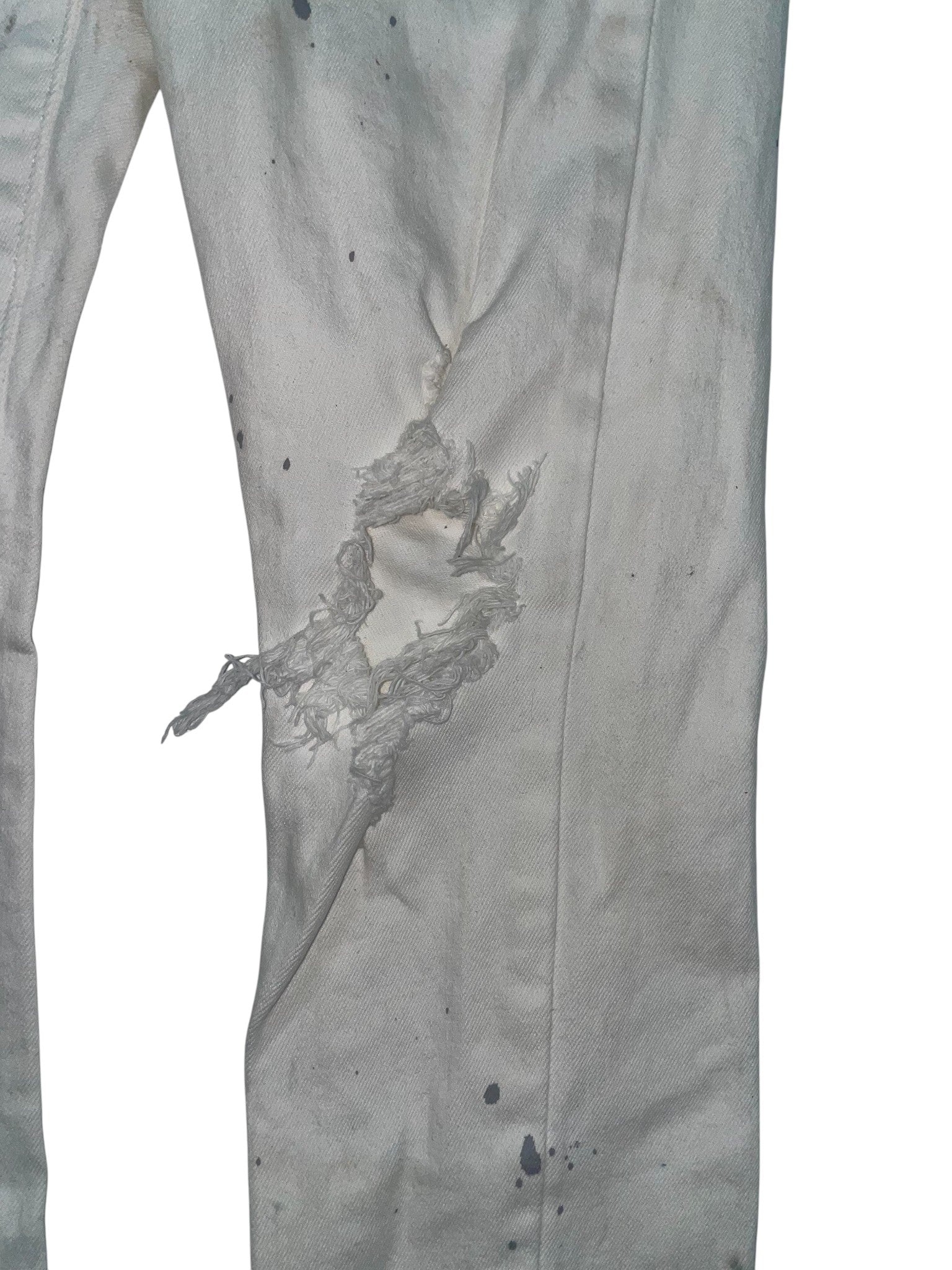 Purple Brand White Paint Jeans