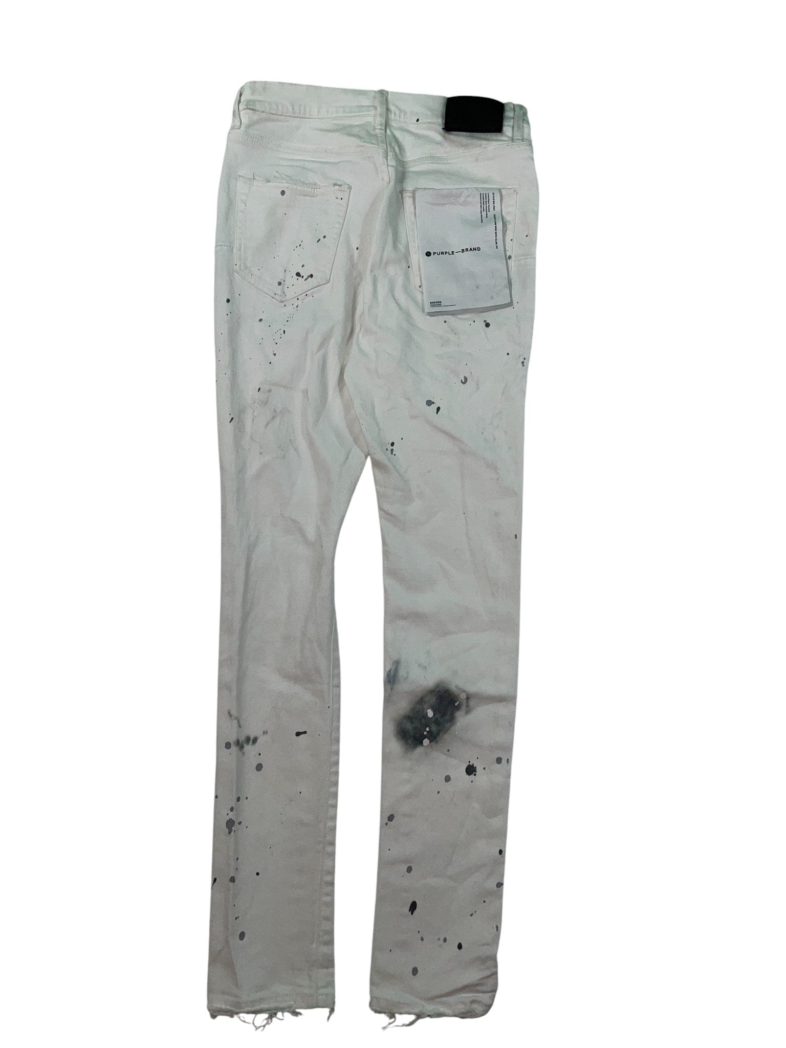 Purple Brand White Paint Jeans