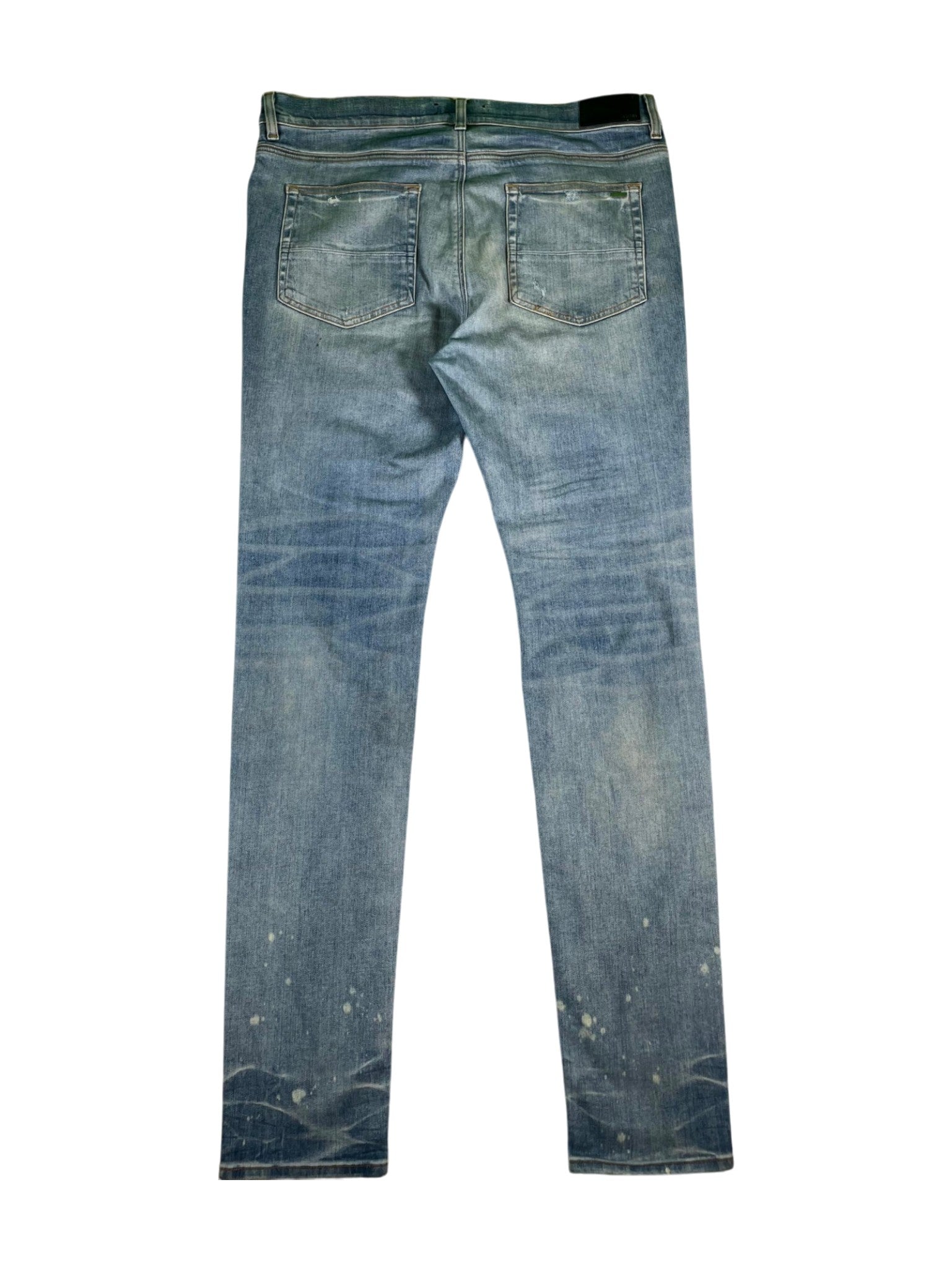 Amiri Pajama Paisley Patchwork Light Wash Jeans