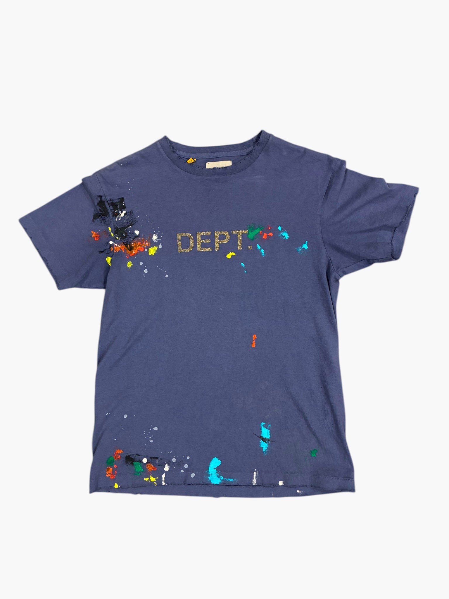 Gallery Dept Glitter Splatter Navy & Gold Tee