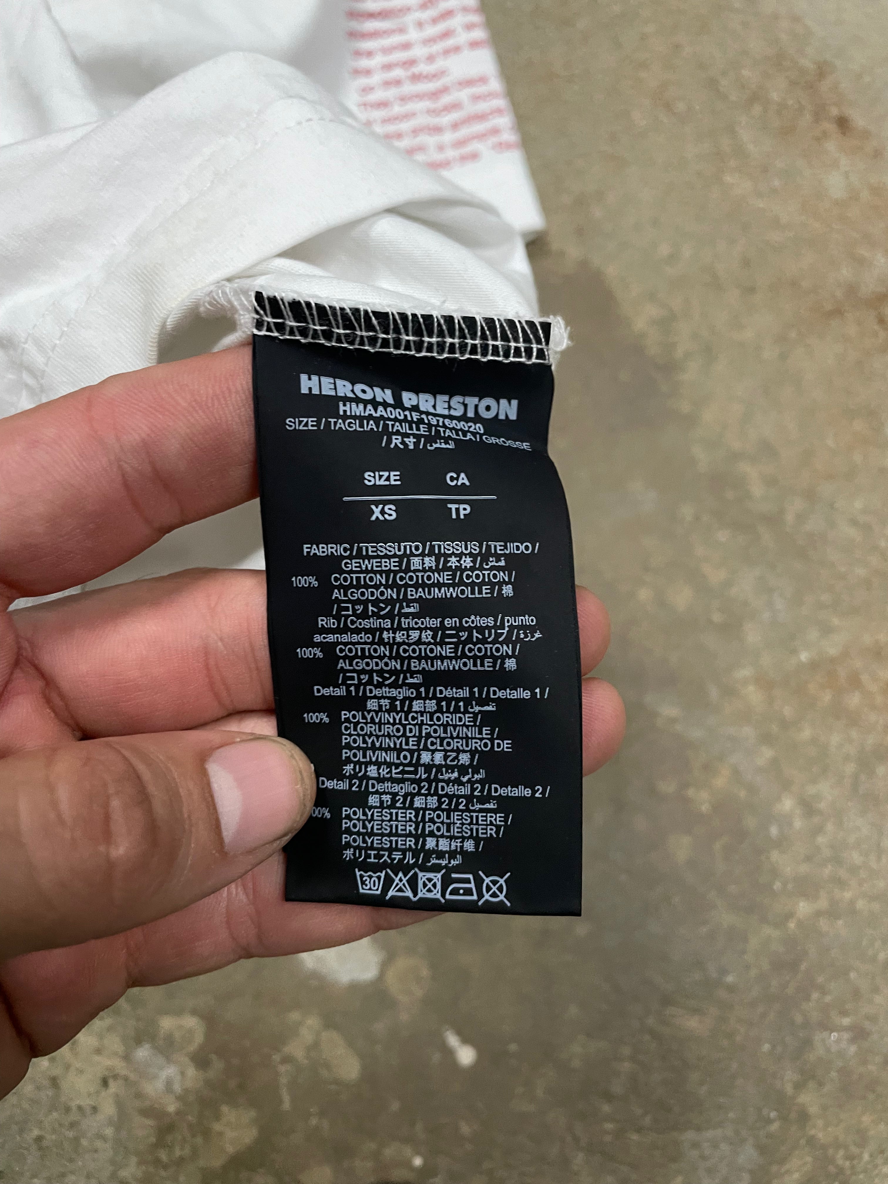 Heron Preston NASA Tee White Used XS