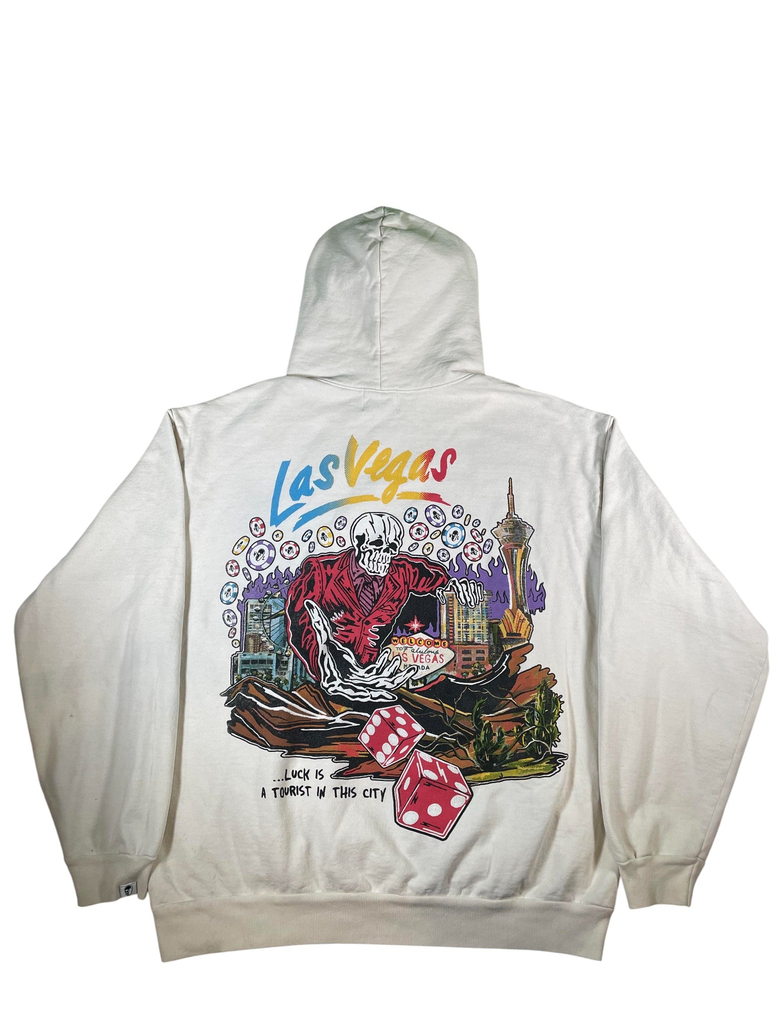 Warren Lotas 'Las Vegas' Cream Hoodie